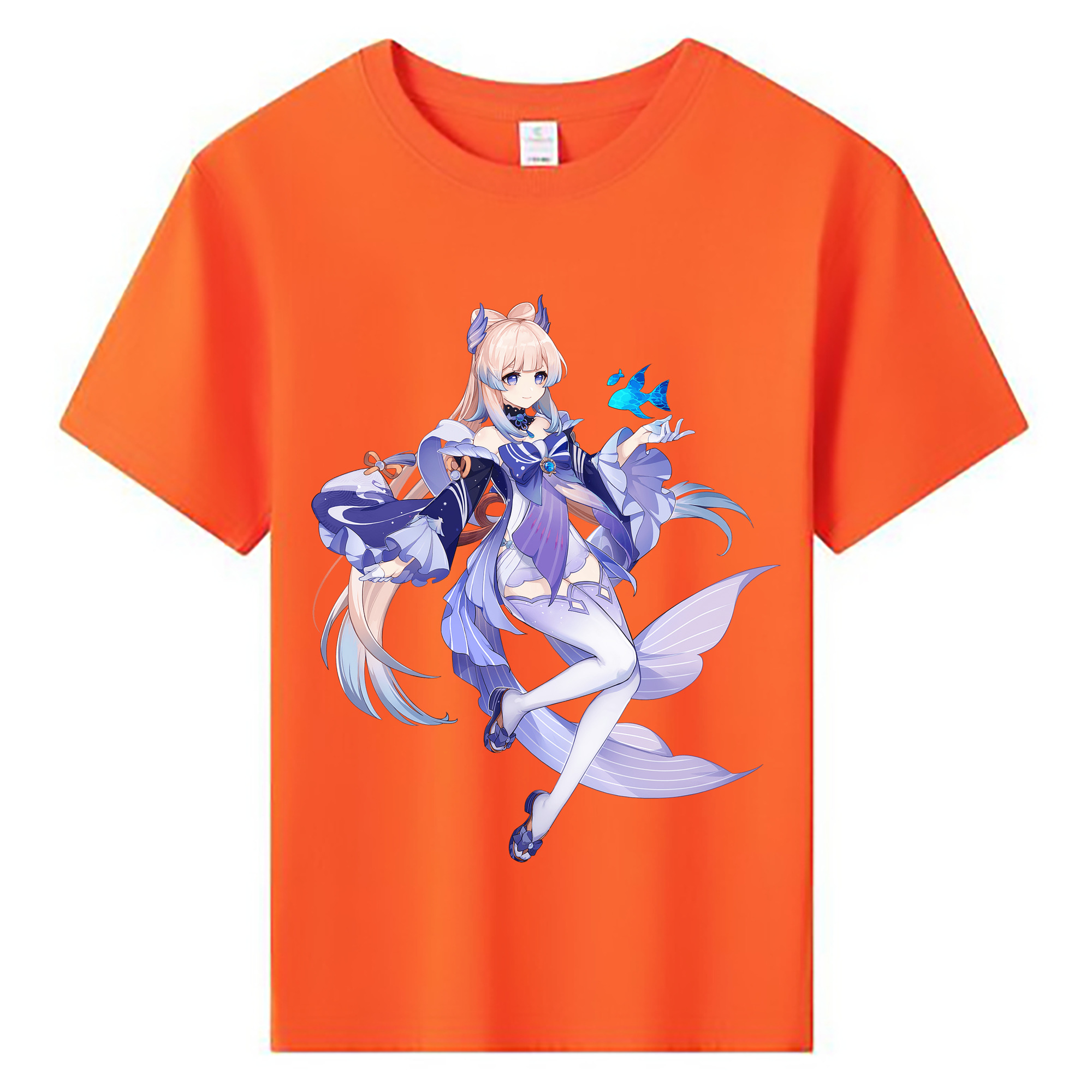 げんし神 珊瑚宮心海 サンゴノミヤ・ココミ genshin Sangonomiya Kokomi 綿100％キッズTシャツ（フロントプリント）