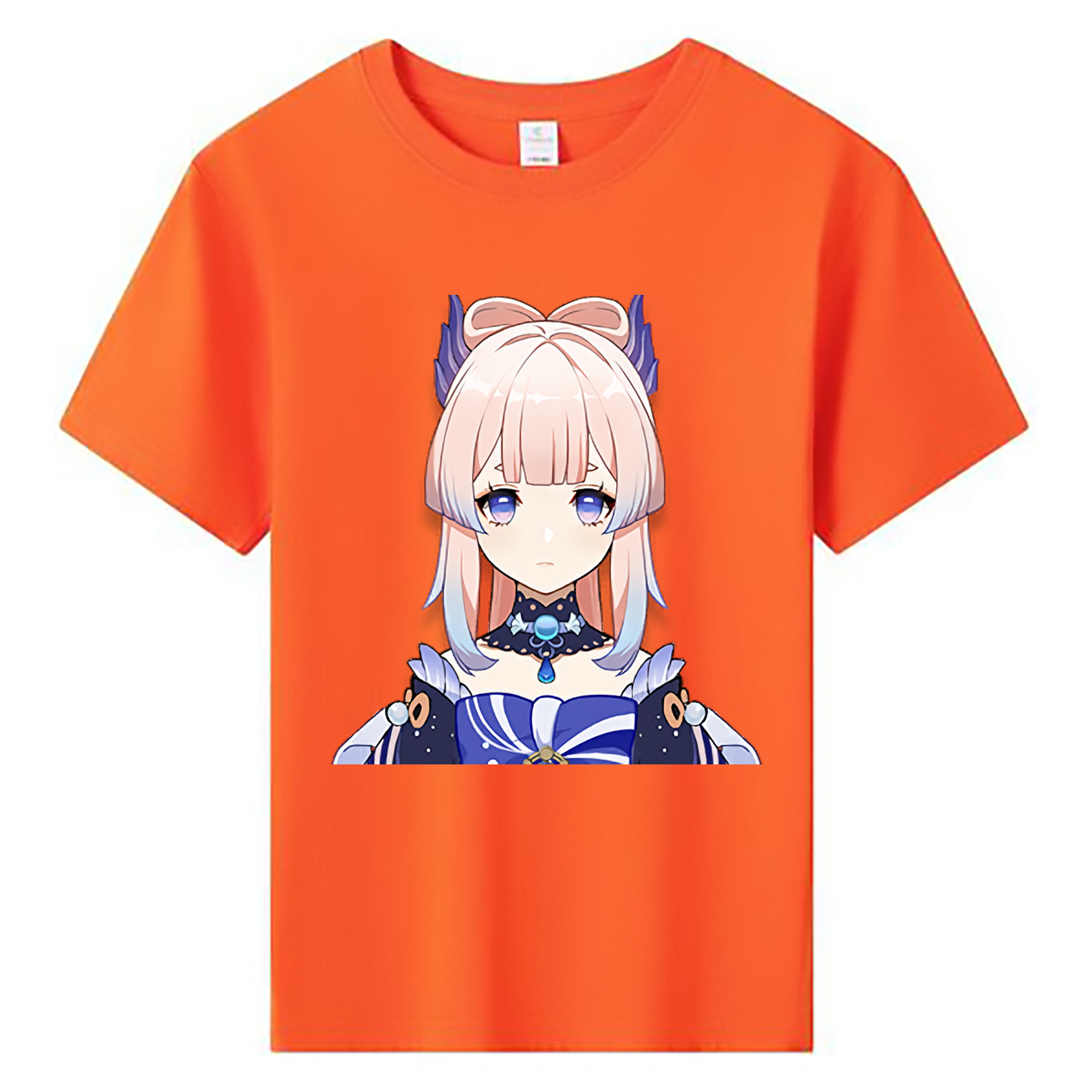 げんし神 珊瑚宮心海 サンゴノミヤ・ココミ genshin Sangonomiya Kokomi 綿100％キッズTシャツ（フロントプリント）