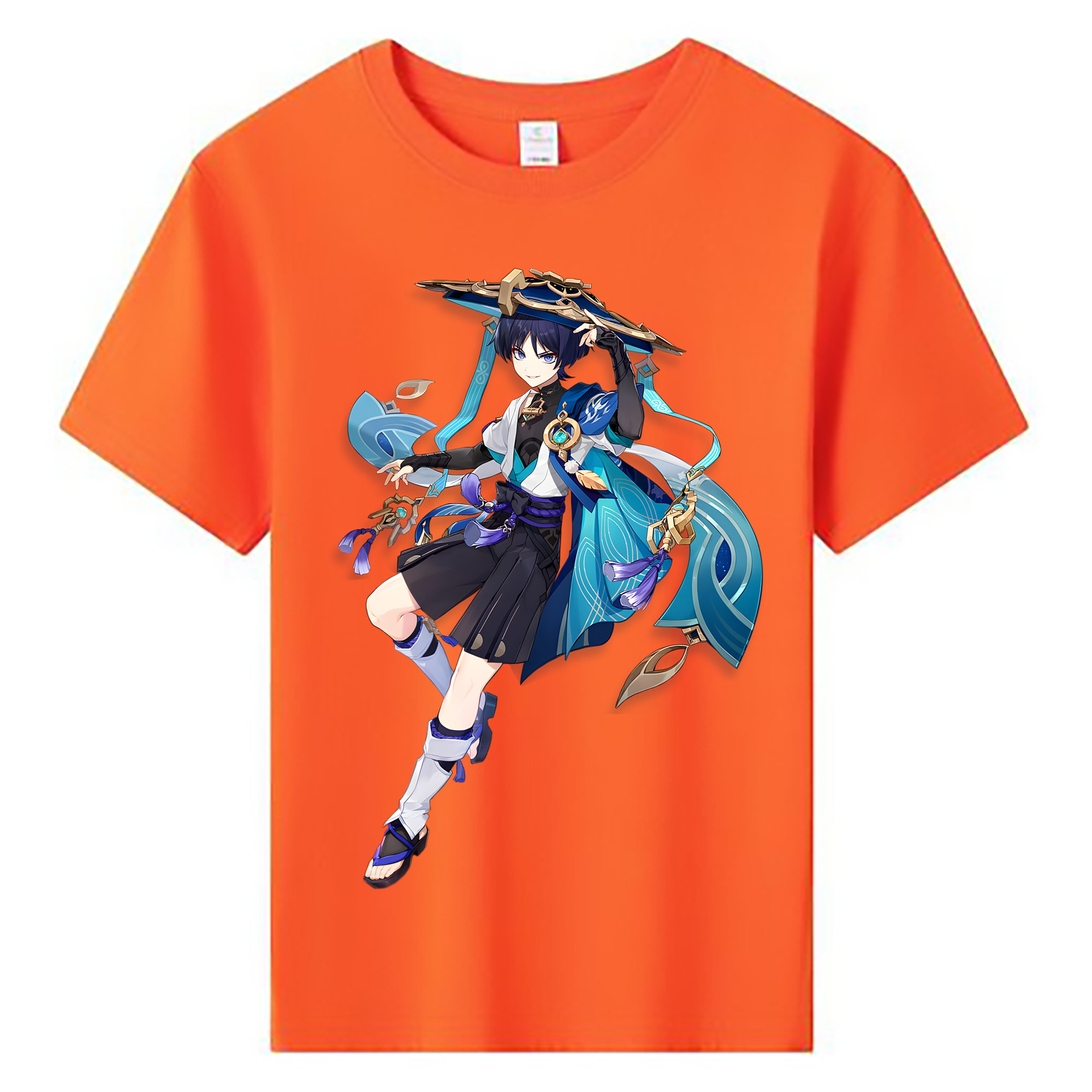 げんし神 さんペい genshin Sanpei 綿100％キッズTシャツ（フロントプリント）