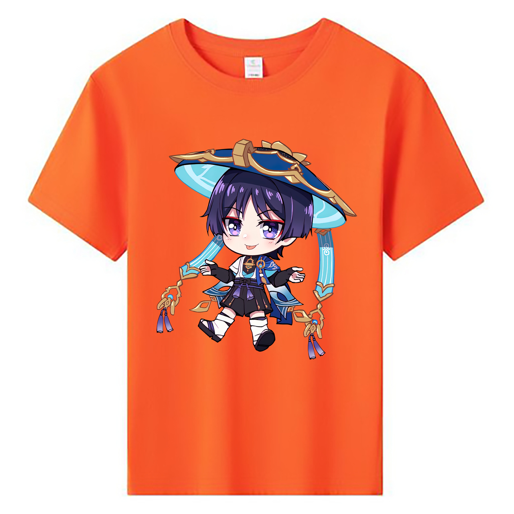 げんし神 さんペい genshin Sanpei 綿100％キッズTシャツ（フロントプリント）