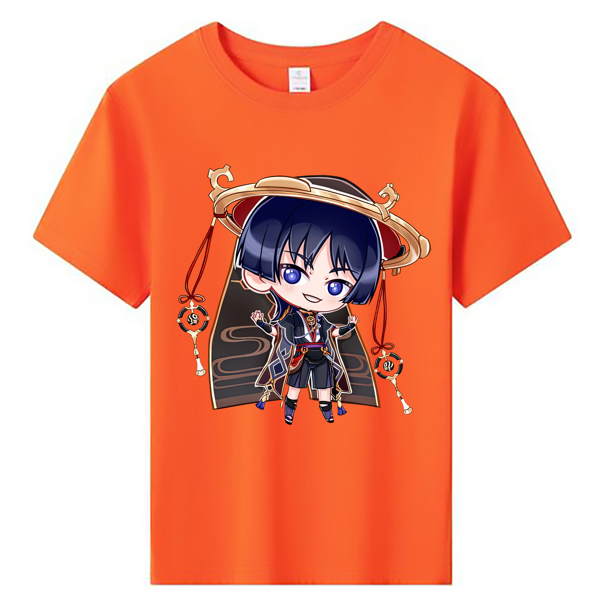 げんし神 さんペい genshin Sanpei 綿100％キッズTシャツ（フロントプリント）