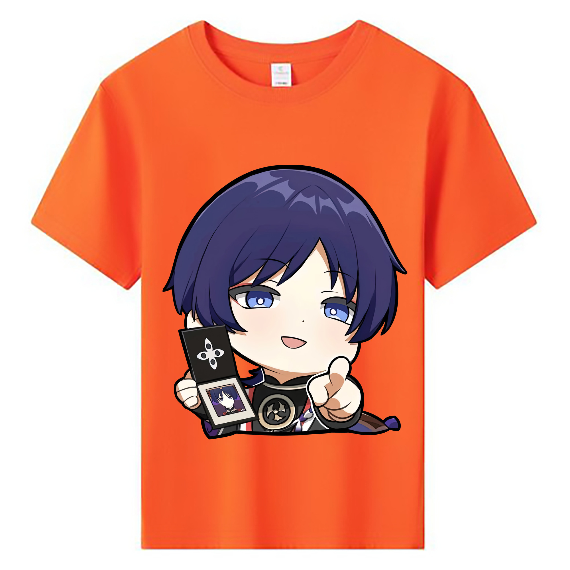 げんし神 さんペい genshin Sanpei 綿100％キッズTシャツ（フロントプリント）