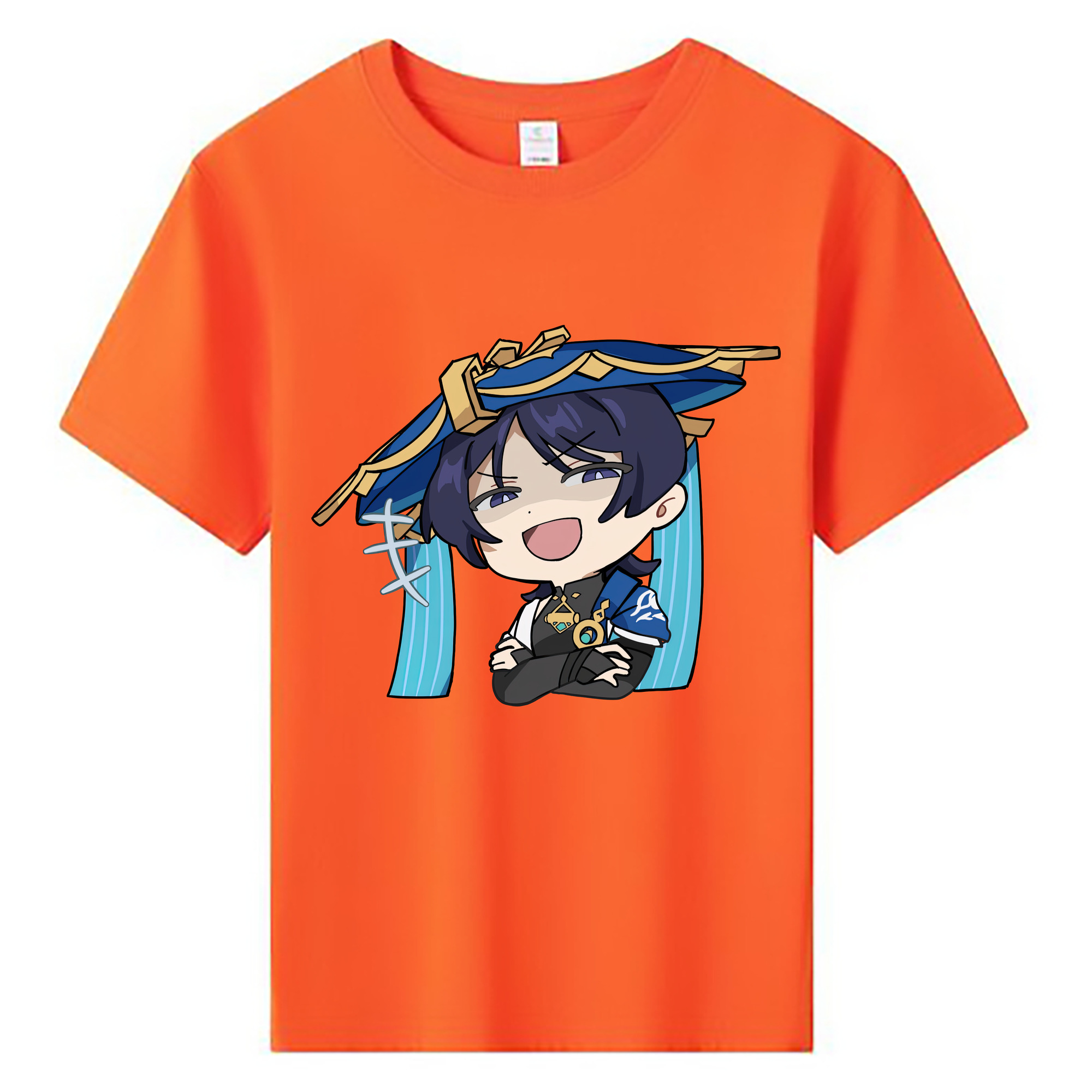 げんし神 さんペい genshin Sanpei 綿100％キッズTシャツ（フロントプリント）