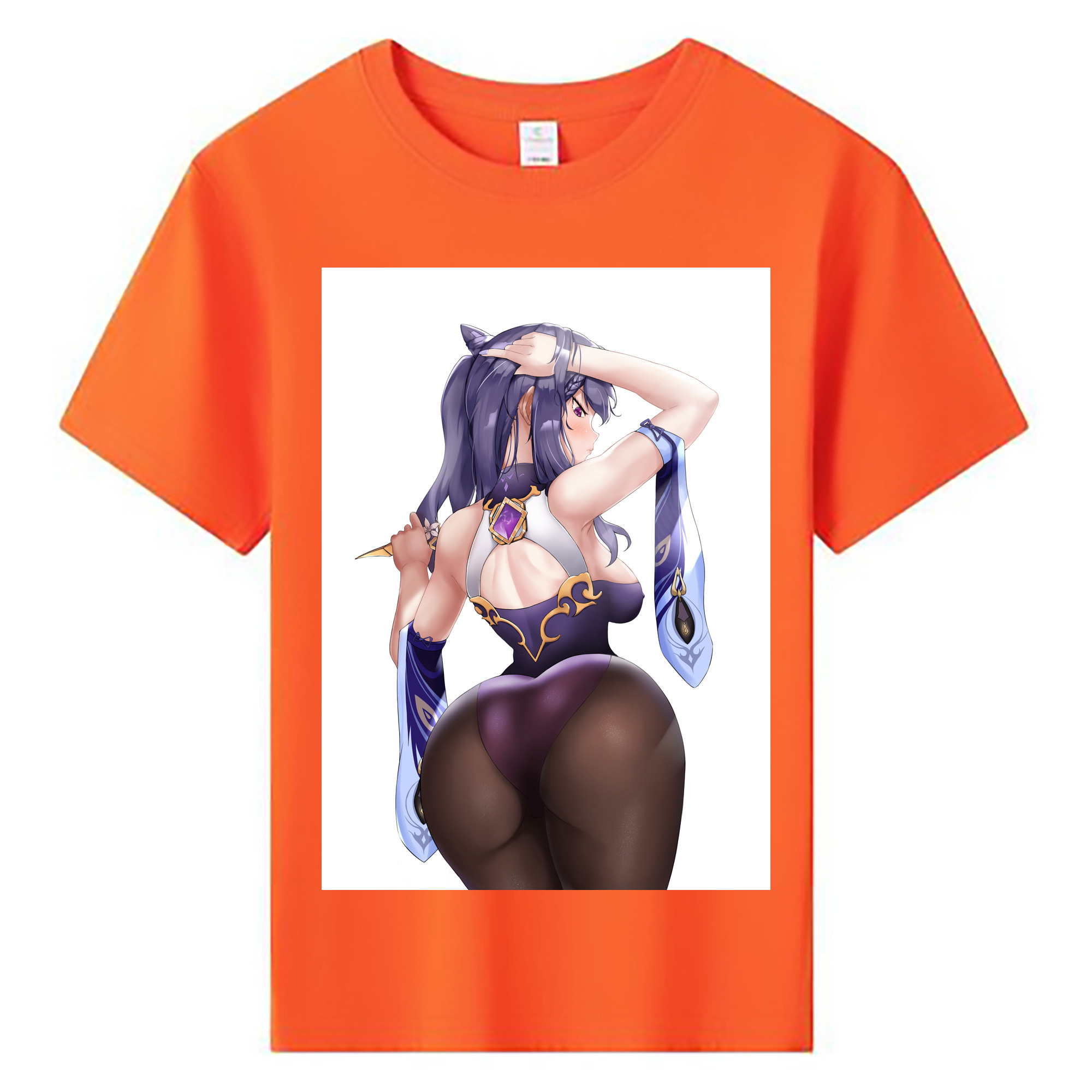 げんし神 刻晴 こくせい genshin Kokusei 綿100％キッズTシャツ（フロントプリント）