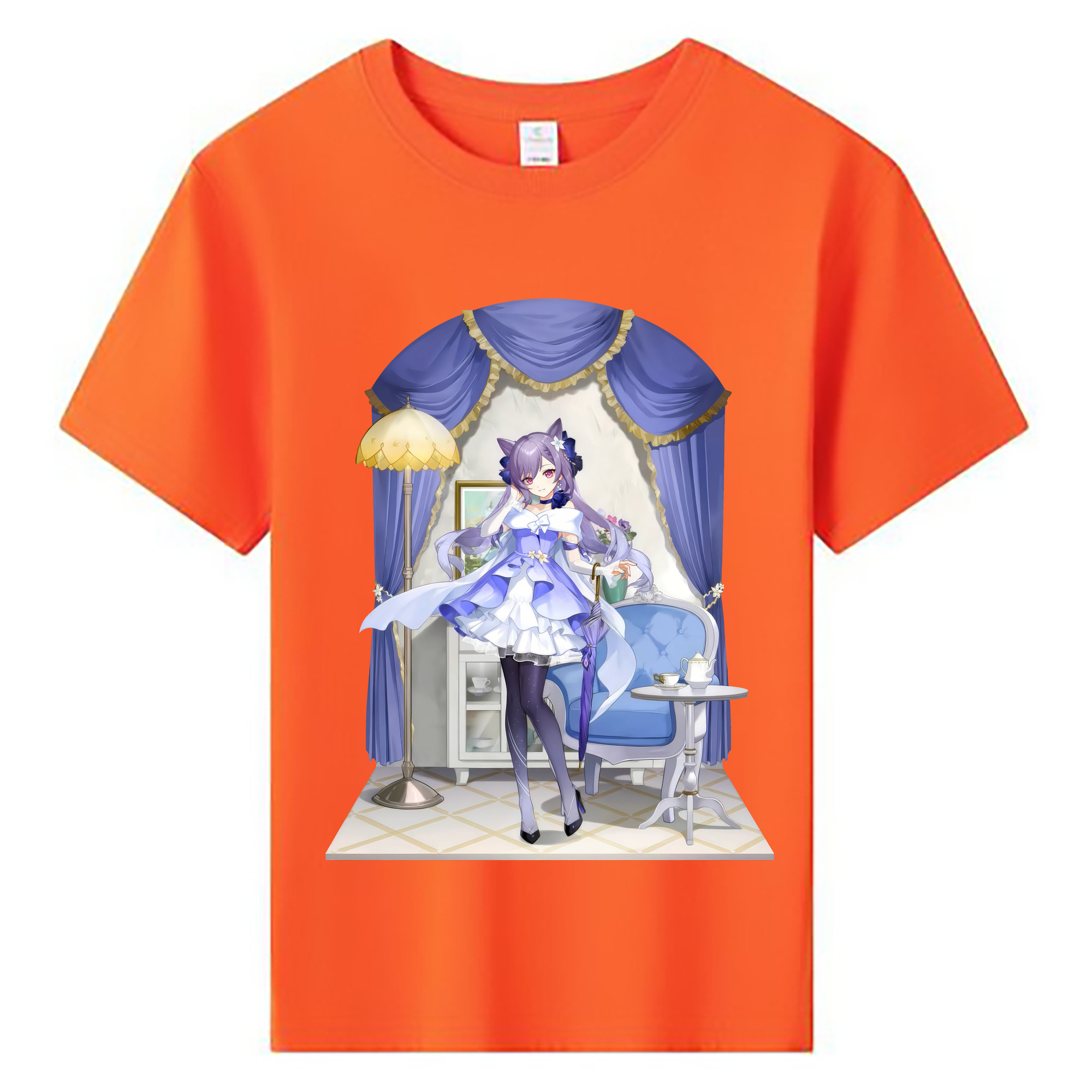 げんし神 刻晴 こくせい genshin Kokusei 綿100％キッズTシャツ（フロントプリント）