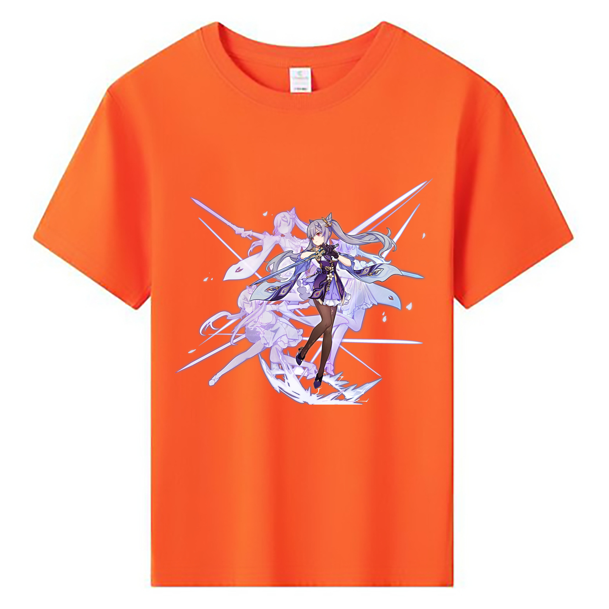 げんし神 刻晴 こくせい genshin Kokusei 綿100％キッズTシャツ（フロントプリント）