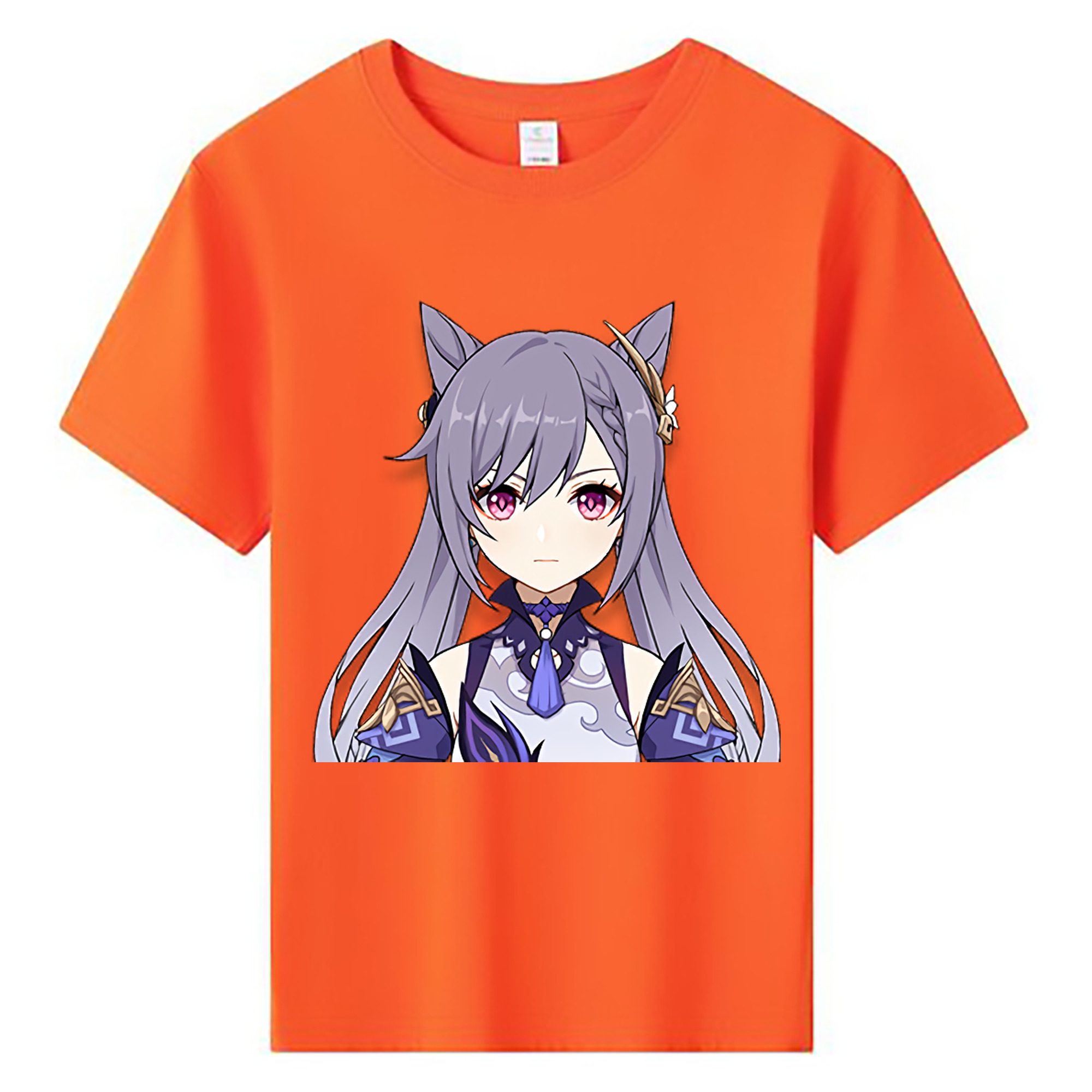 げんし神 刻晴 こくせい genshin Kokusei 綿100％キッズTシャツ（フロントプリント）