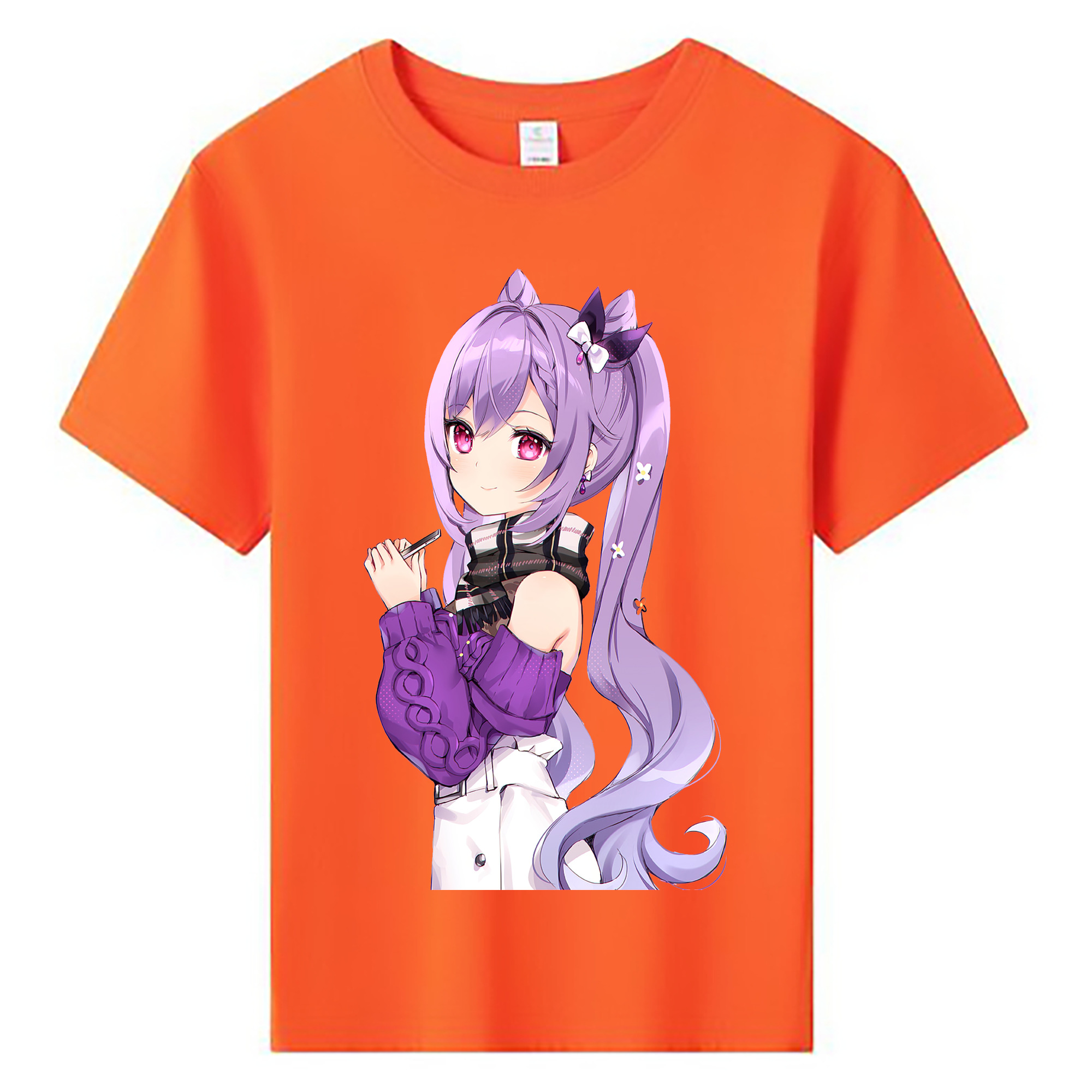 げんし神 刻晴 こくせい genshin Kokusei 綿100％キッズTシャツ（フロントプリント）
