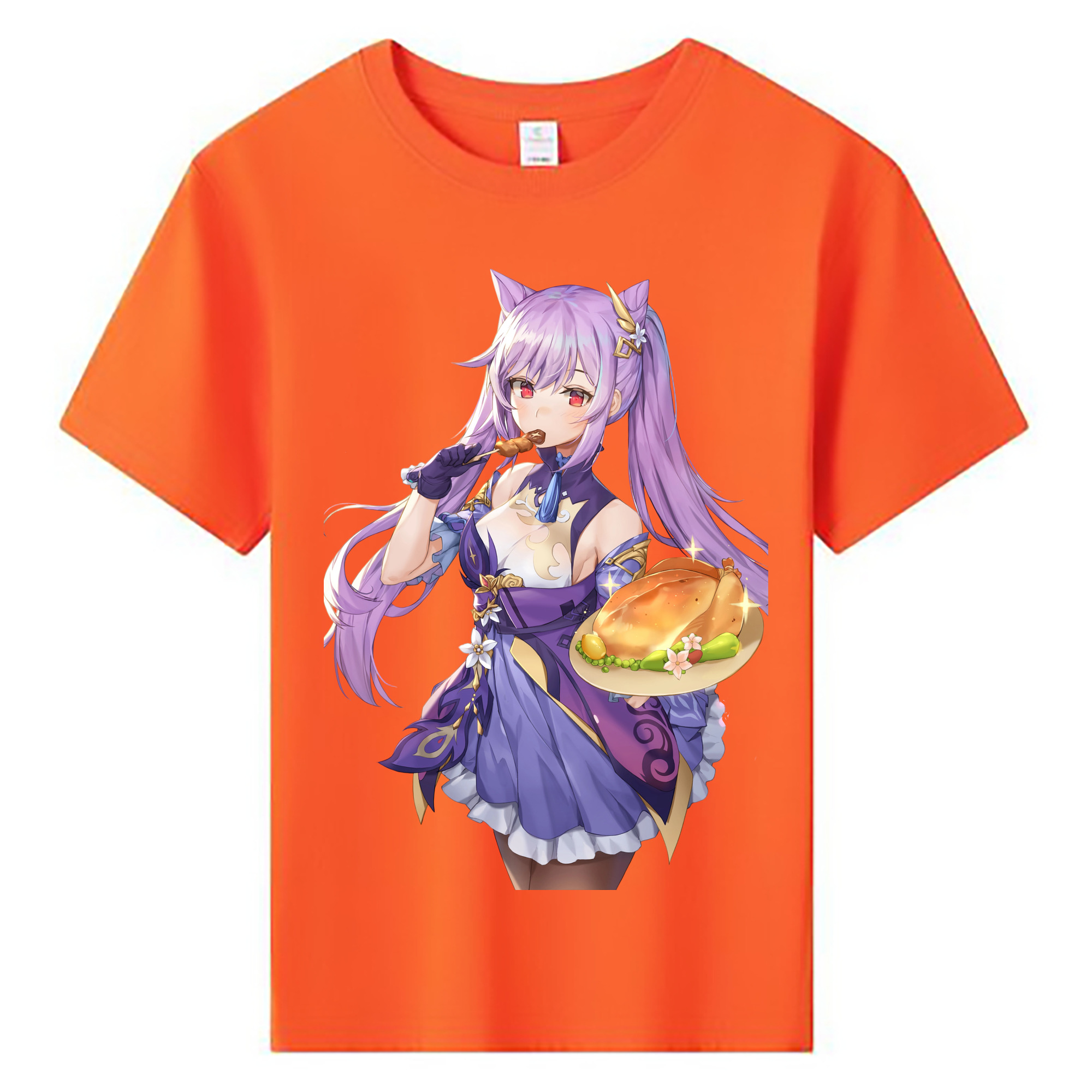 げんし神 刻晴 こくせい genshin Kokusei 綿100％キッズTシャツ（フロントプリント）
