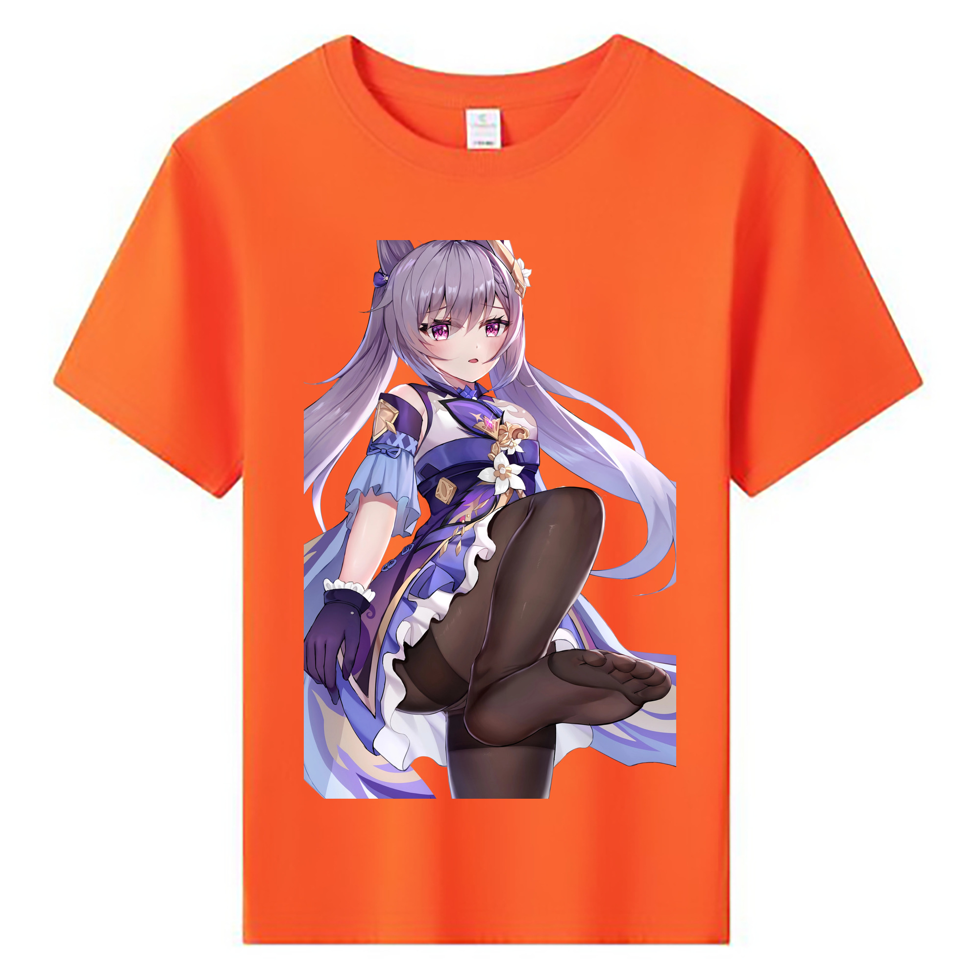 げんし神 刻晴 こくせい genshin Kokusei 綿100％キッズTシャツ（フロントプリント）