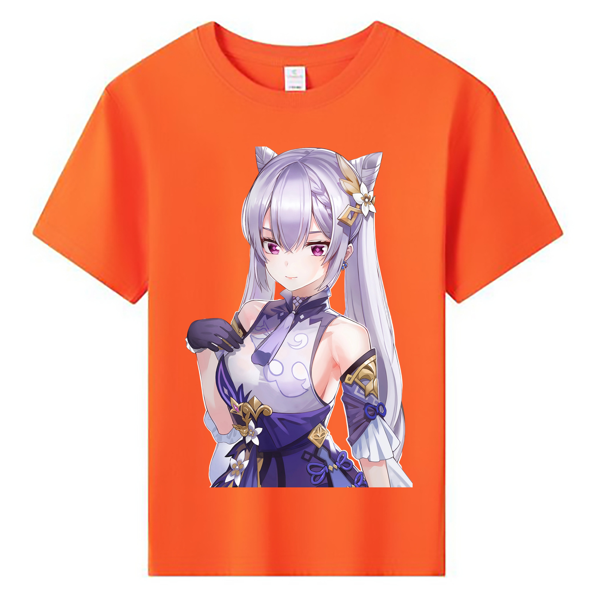 げんし神 刻晴 こくせい genshin Kokusei 綿100％キッズTシャツ（フロントプリント）