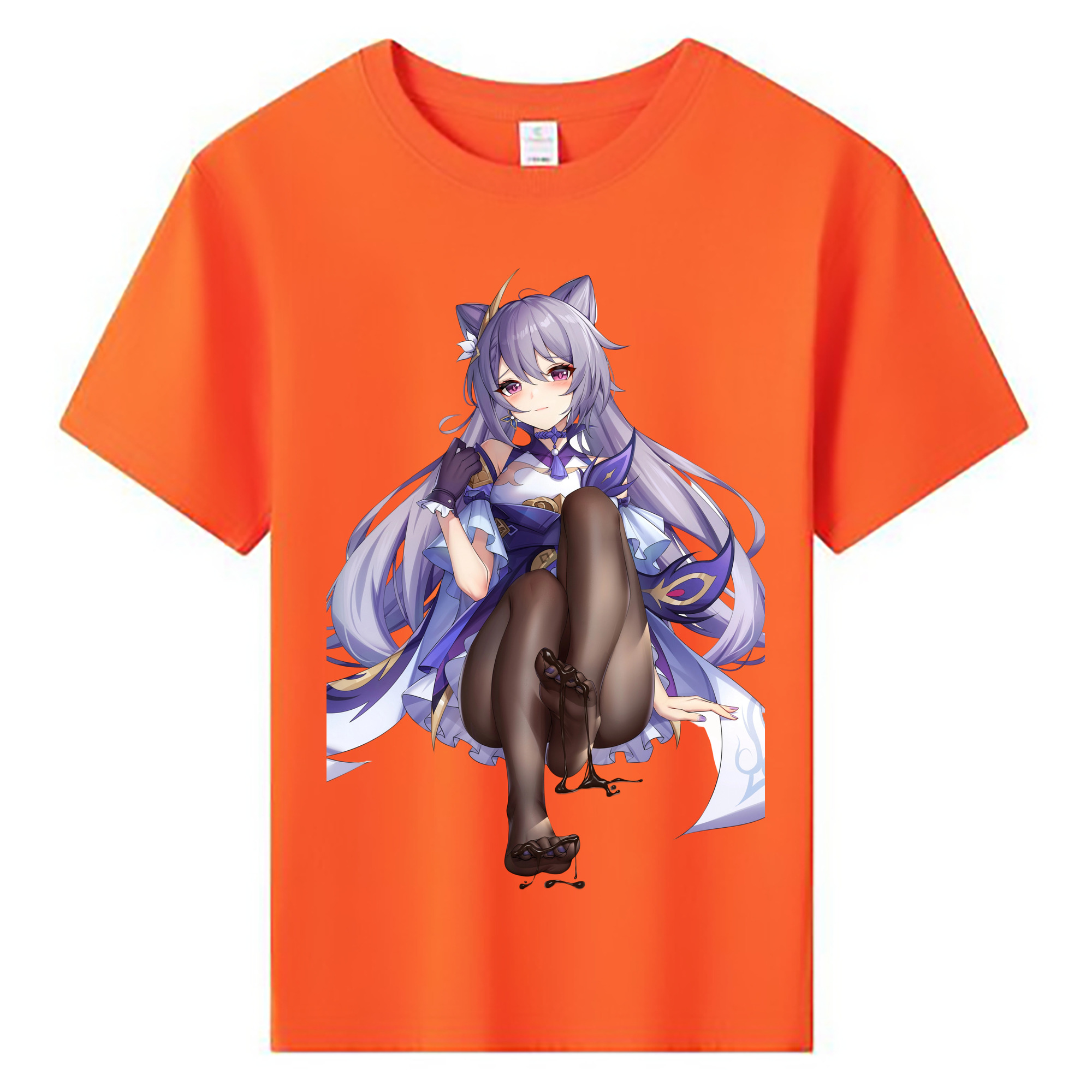 げんし神 刻晴 こくせい genshin Kokusei 綿100％キッズTシャツ（フロントプリント）