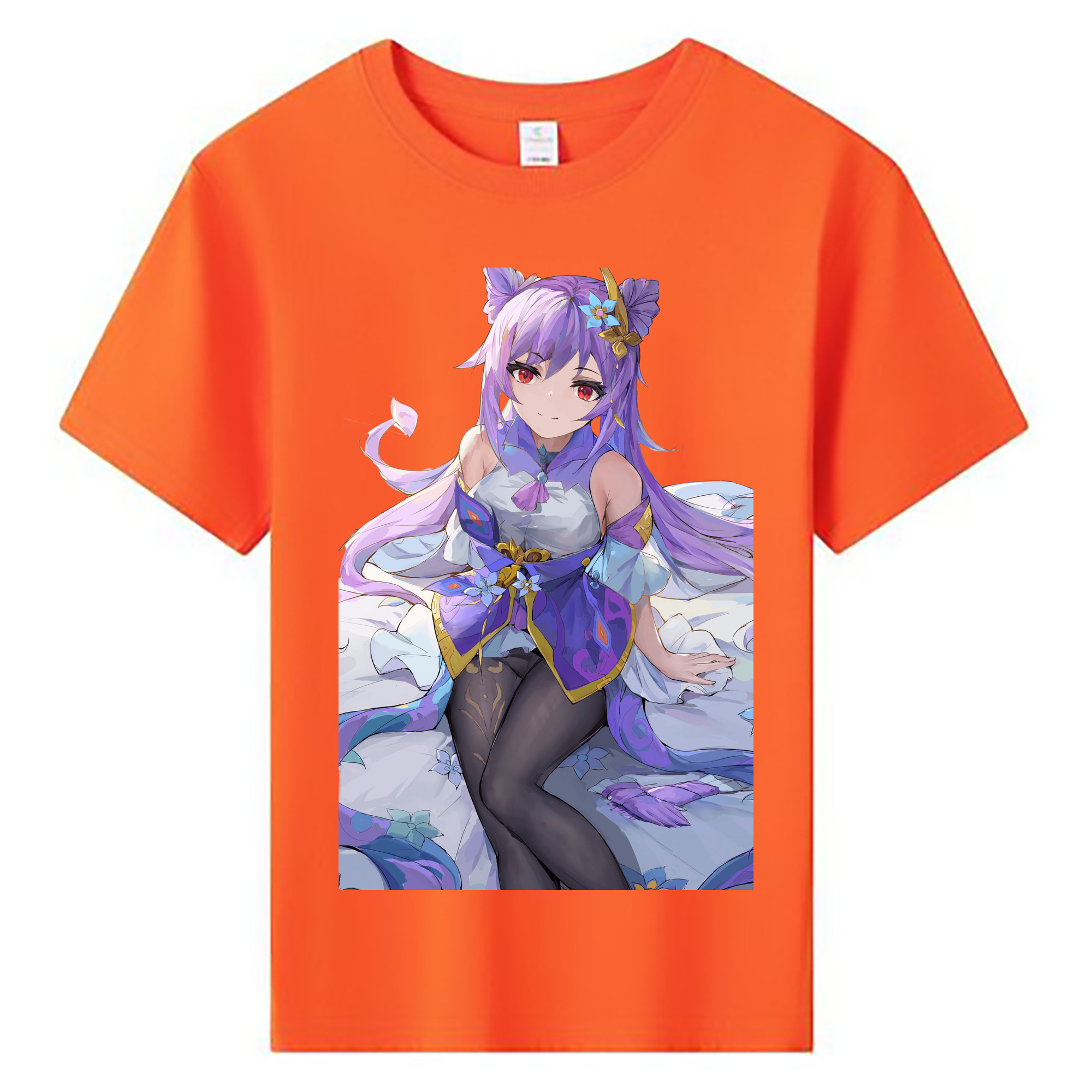 げんし神 刻晴 こくせい genshin Kokusei 綿100％キッズTシャツ（フロントプリント）