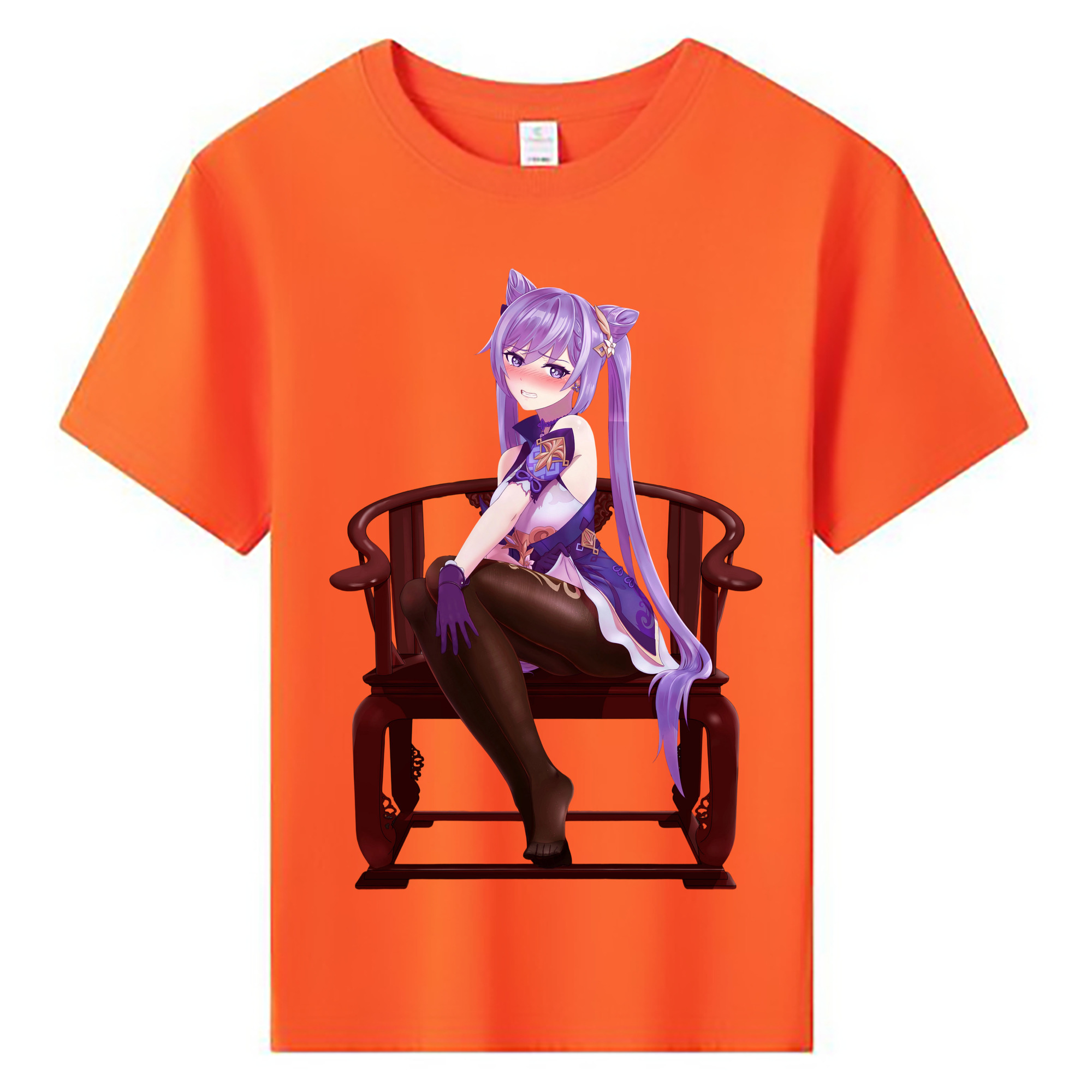 げんし神 刻晴 こくせい genshin Kokusei 綿100％キッズTシャツ（フロントプリント）