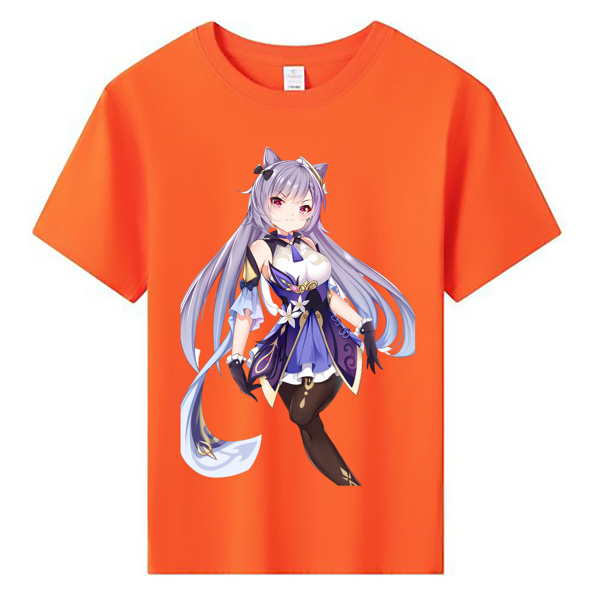 げんし神 刻晴 こくせい genshin Kokusei 綿100％キッズTシャツ（フロントプリント）