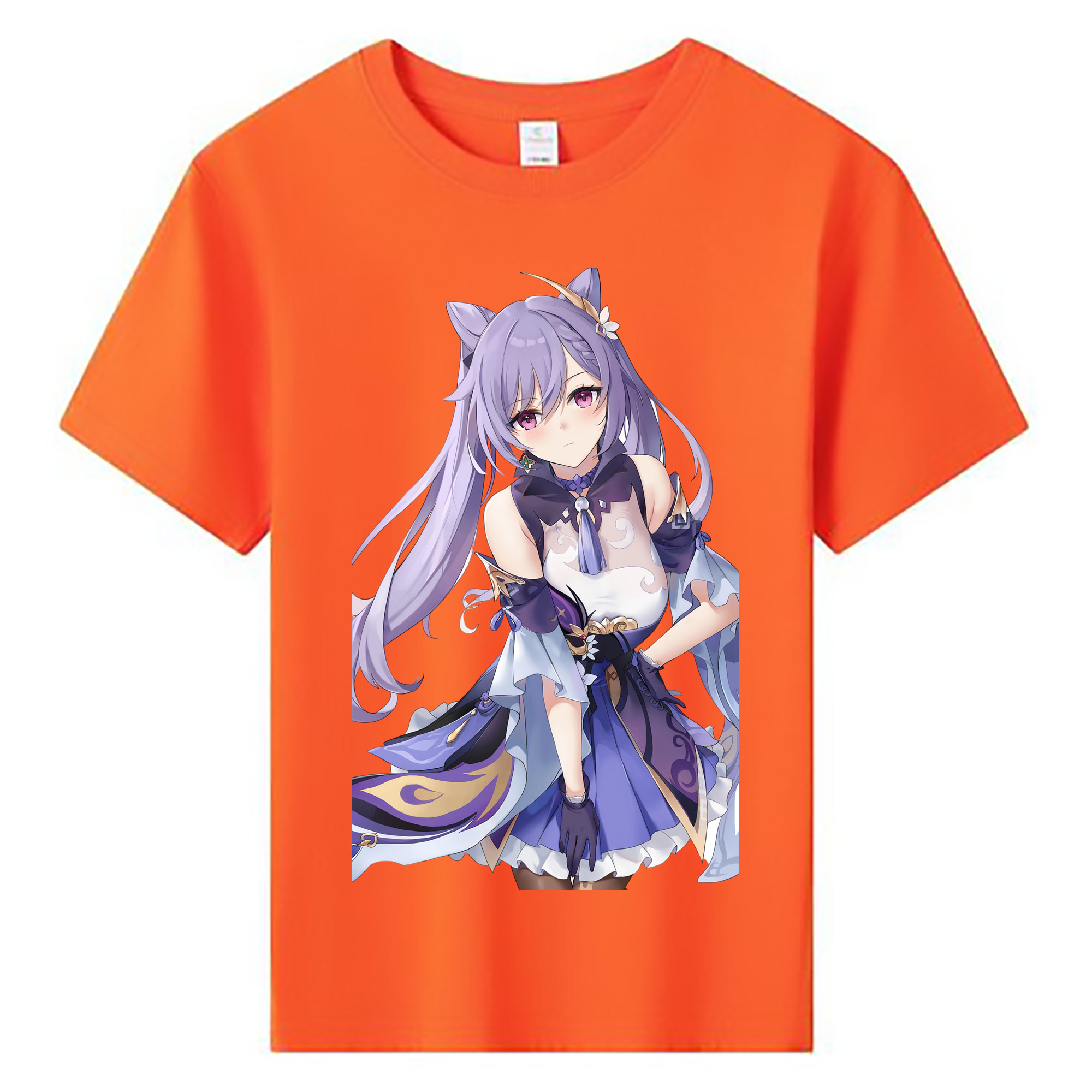 げんし神 刻晴 こくせい genshin Kokusei 綿100％キッズTシャツ（フロントプリント）