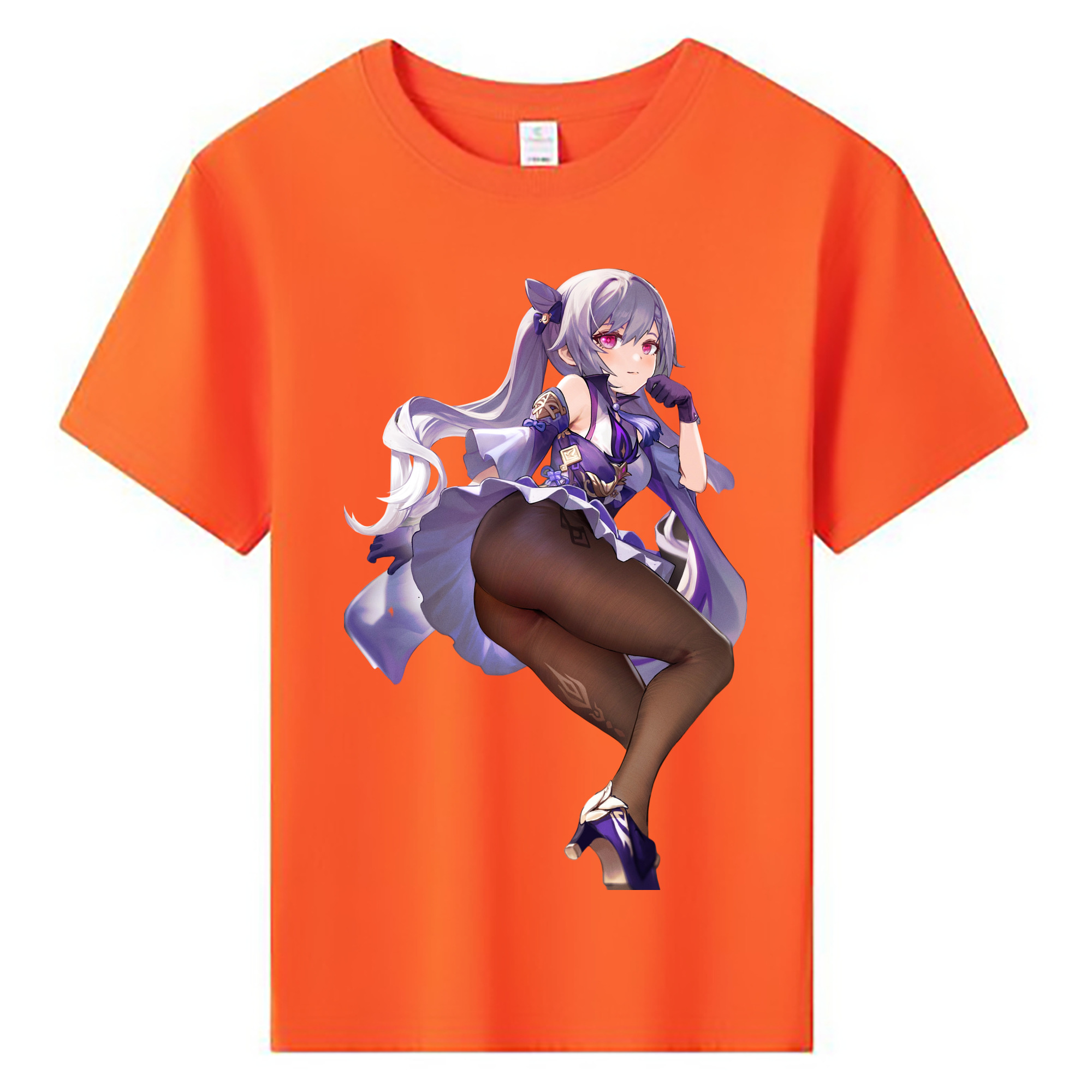 げんし神 刻晴 こくせい genshin Kokusei 綿100％キッズTシャツ（フロントプリント）