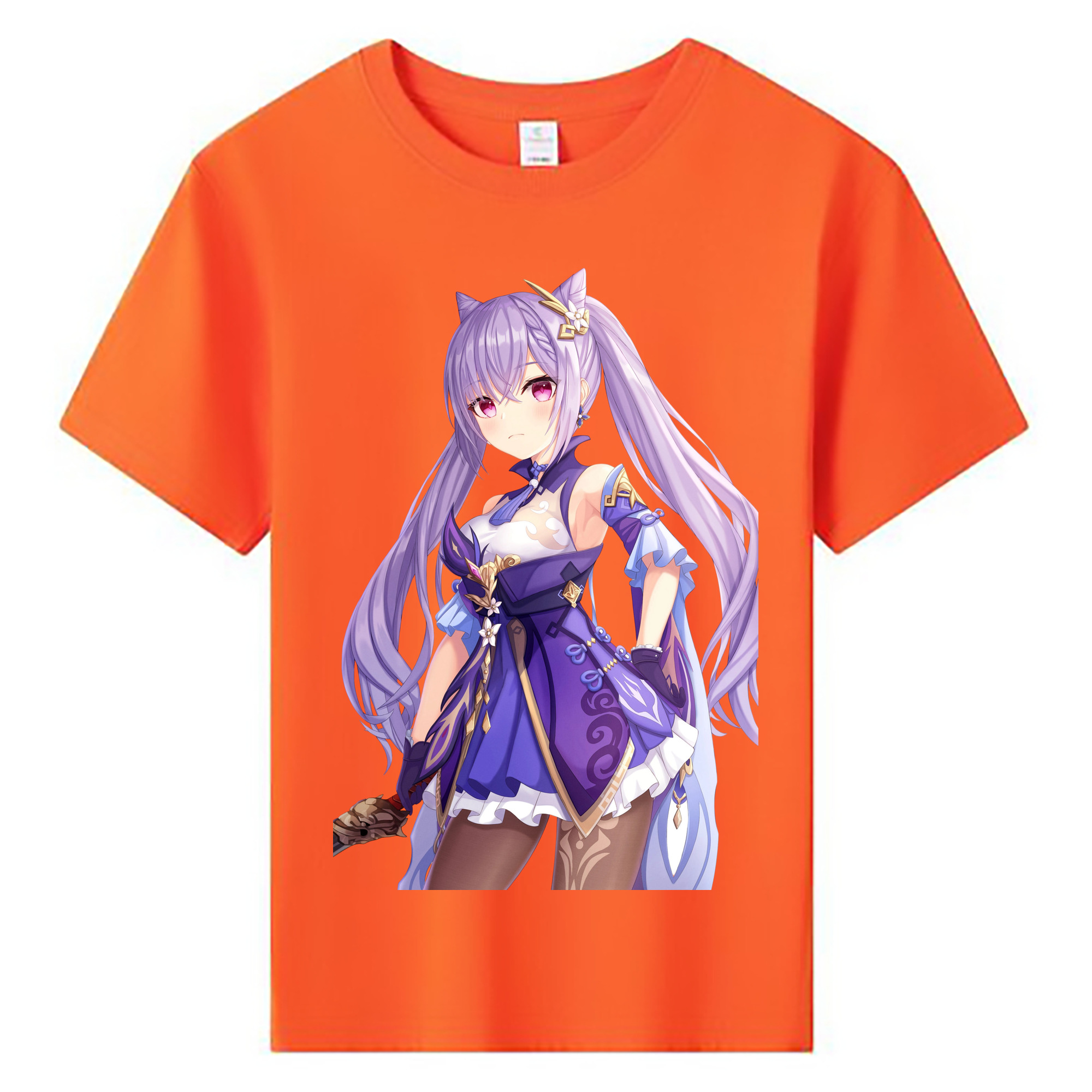 げんし神 刻晴 こくせい genshin Kokusei 綿100％キッズTシャツ（フロントプリント）