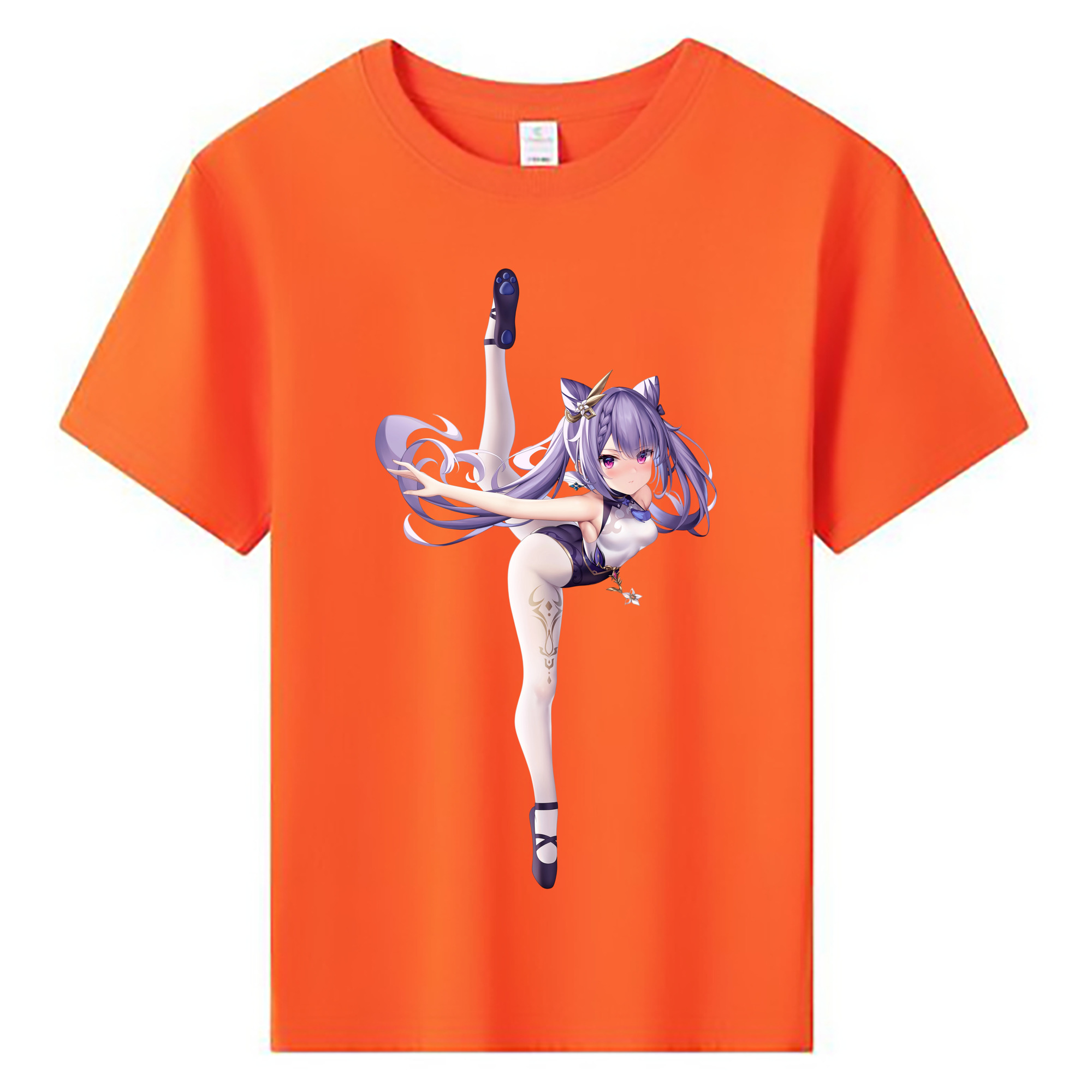 げんし神 刻晴 こくせい genshin Kokusei 綿100％キッズTシャツ（フロントプリント）