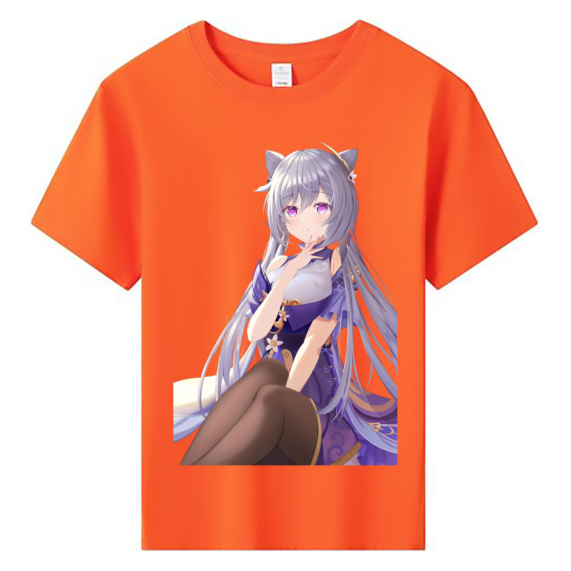 げんし神 刻晴 こくせい genshin Kokusei 綿100％キッズTシャツ（フロントプリント）