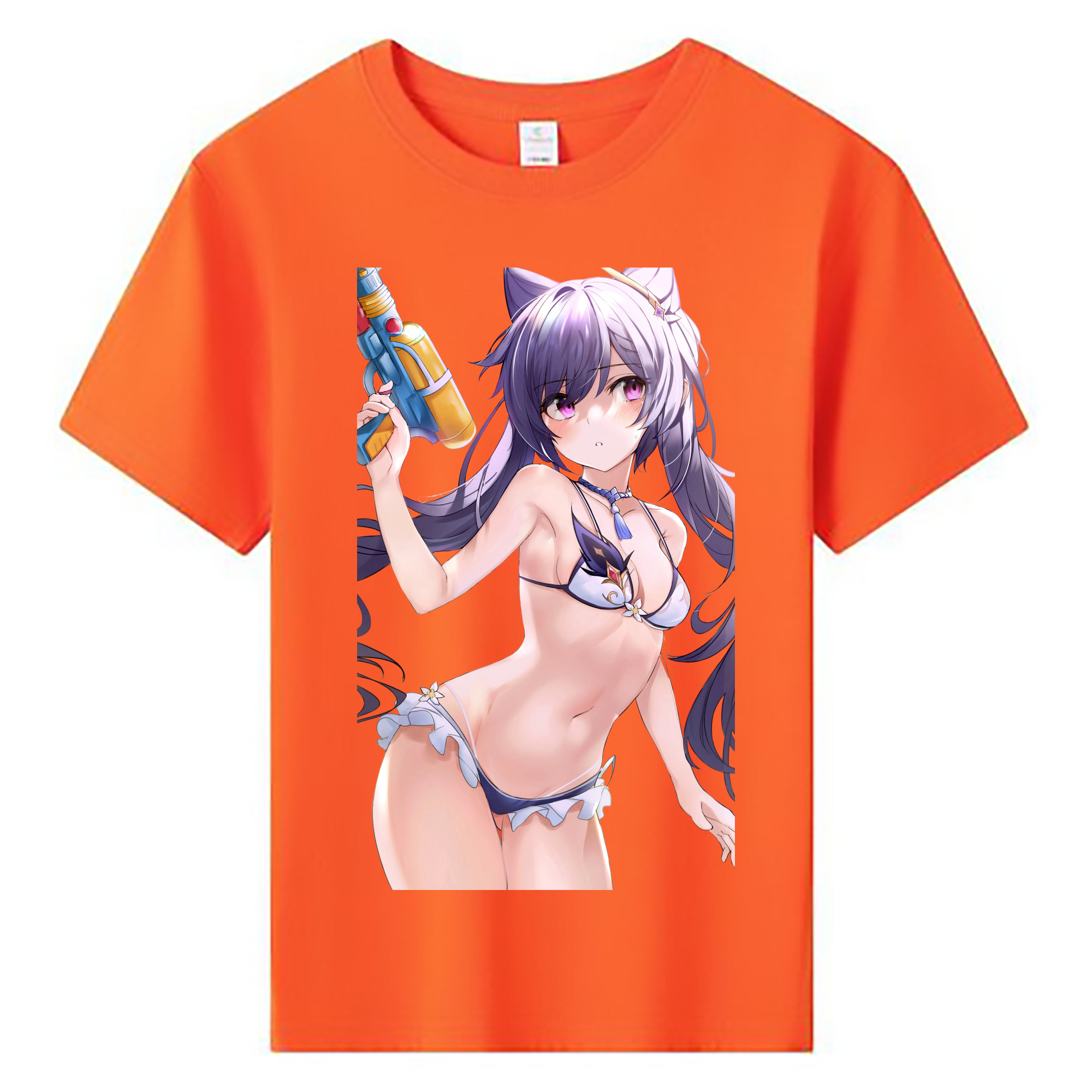 げんし神 刻晴 こくせい genshin Kokusei 綿100％キッズTシャツ（フロントプリント）