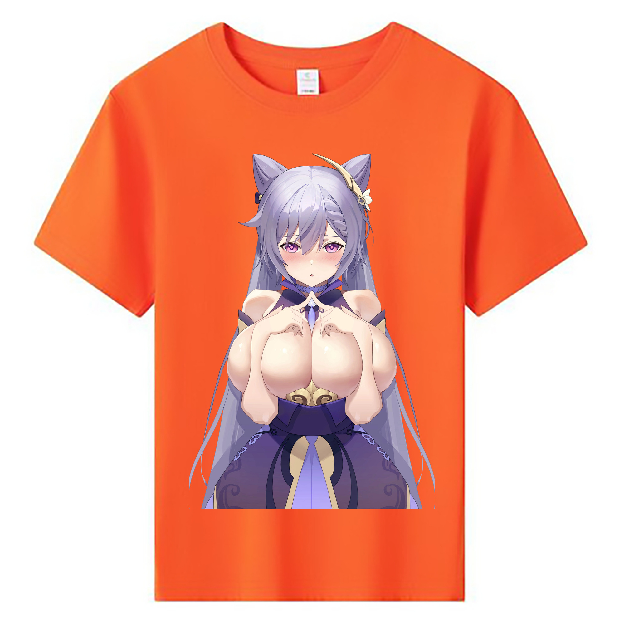 げんし神 刻晴 こくせい genshin Kokusei 綿100％キッズTシャツ（フロントプリント）