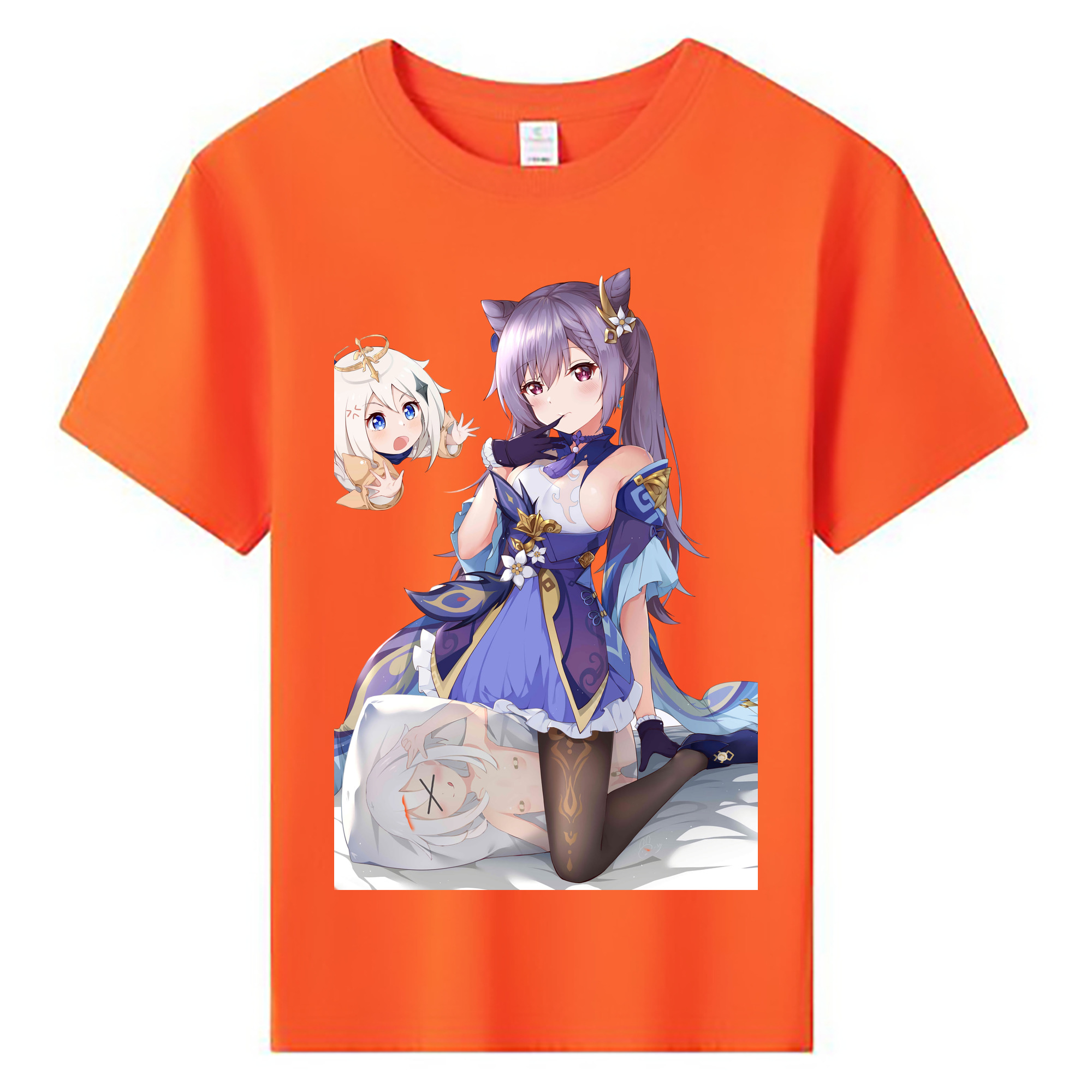 げんし神 刻晴 こくせい genshin Kokusei 綿100％キッズTシャツ（フロントプリント）