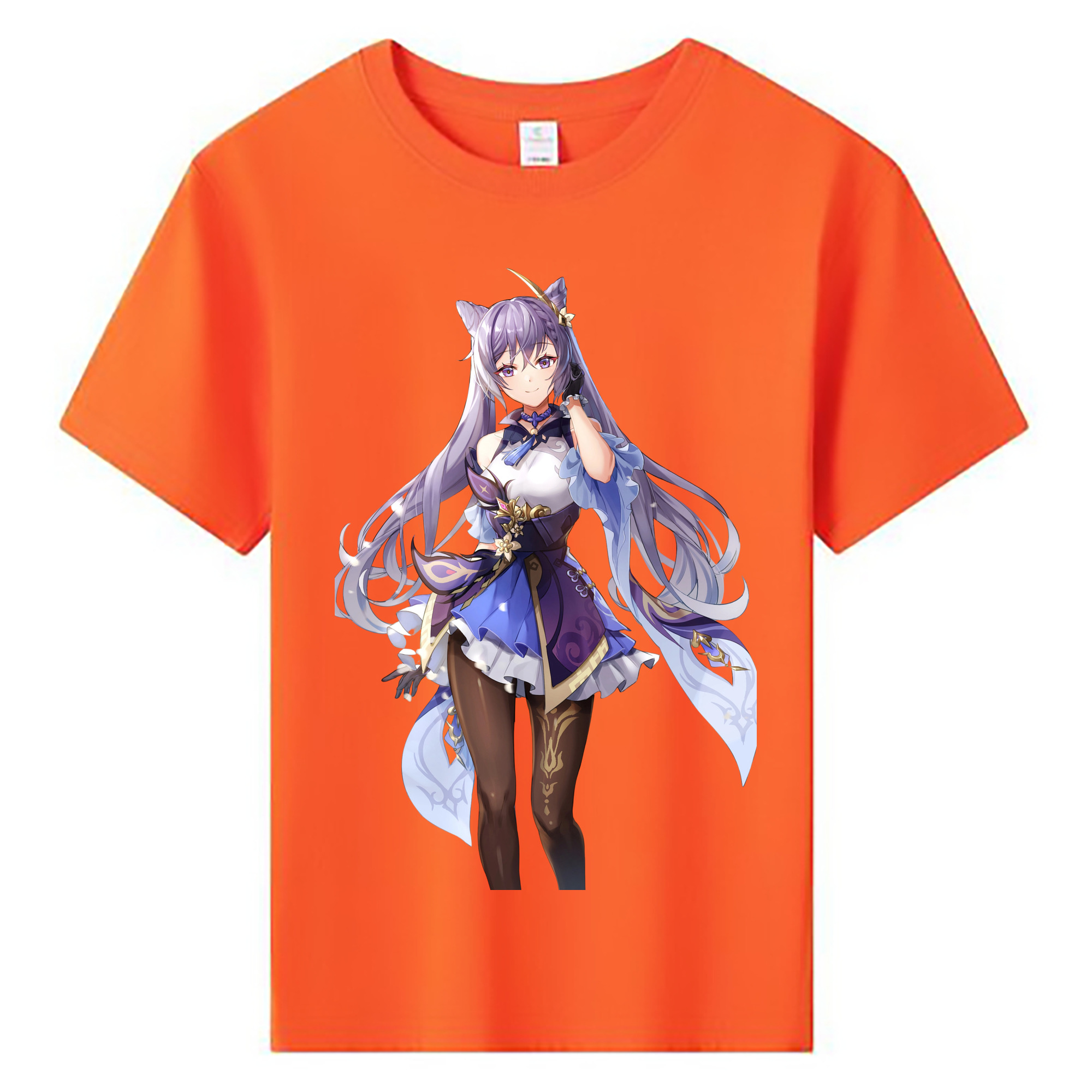 げんし神 刻晴 こくせい genshin Kokusei 綿100％キッズTシャツ（フロントプリント）