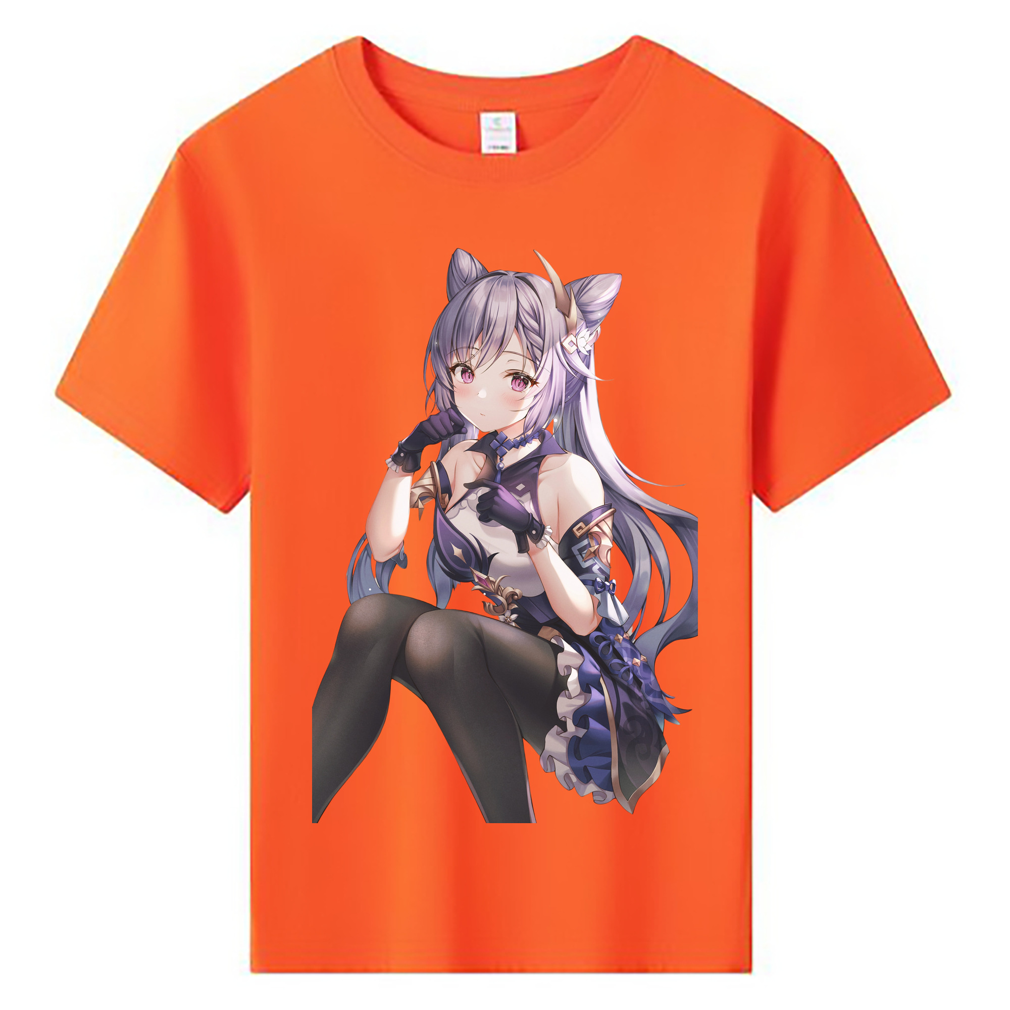 げんし神 刻晴 こくせい genshin Kokusei 綿100％キッズTシャツ（フロントプリント）