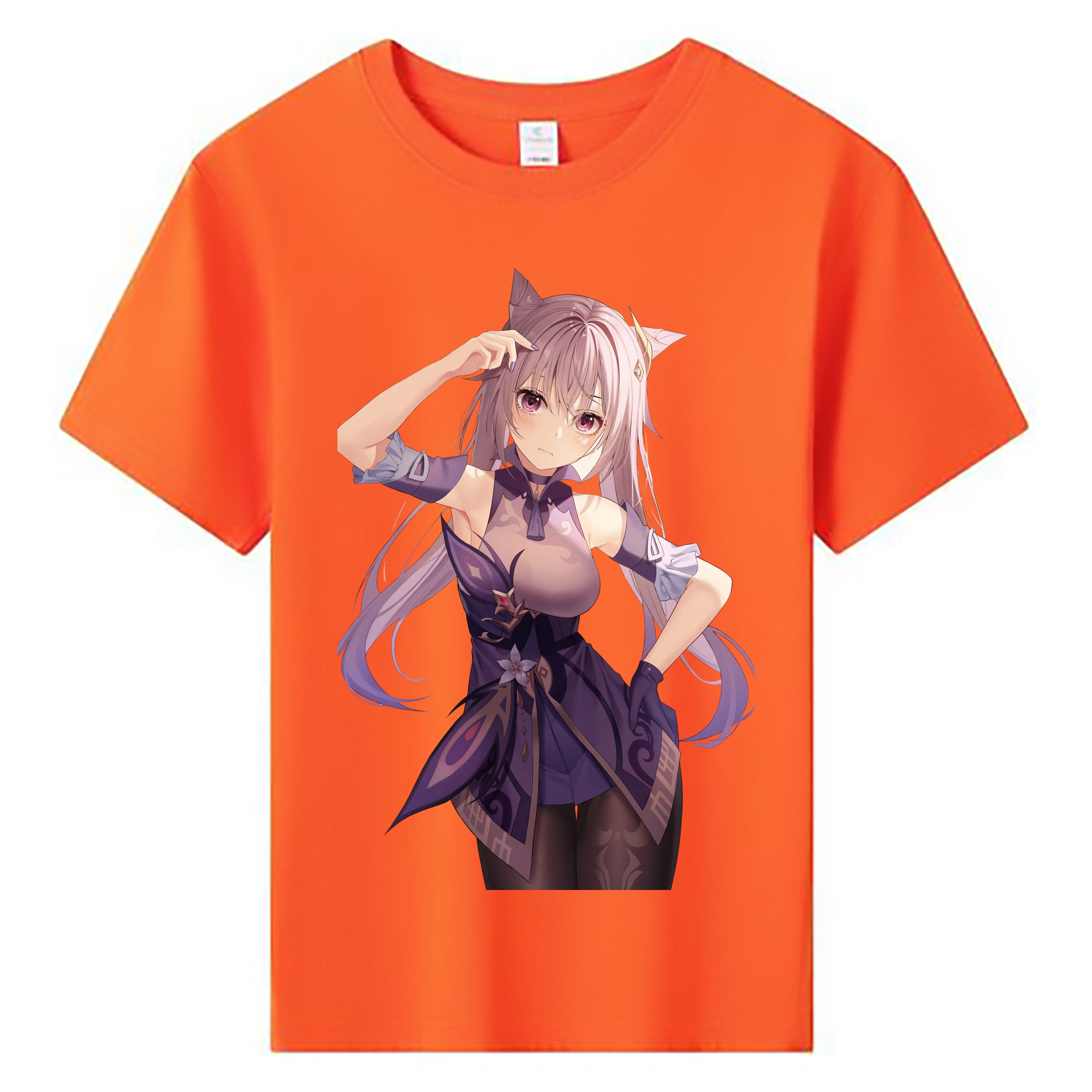 げんし神 刻晴 こくせい genshin Kokusei 綿100％キッズTシャツ（フロントプリント）