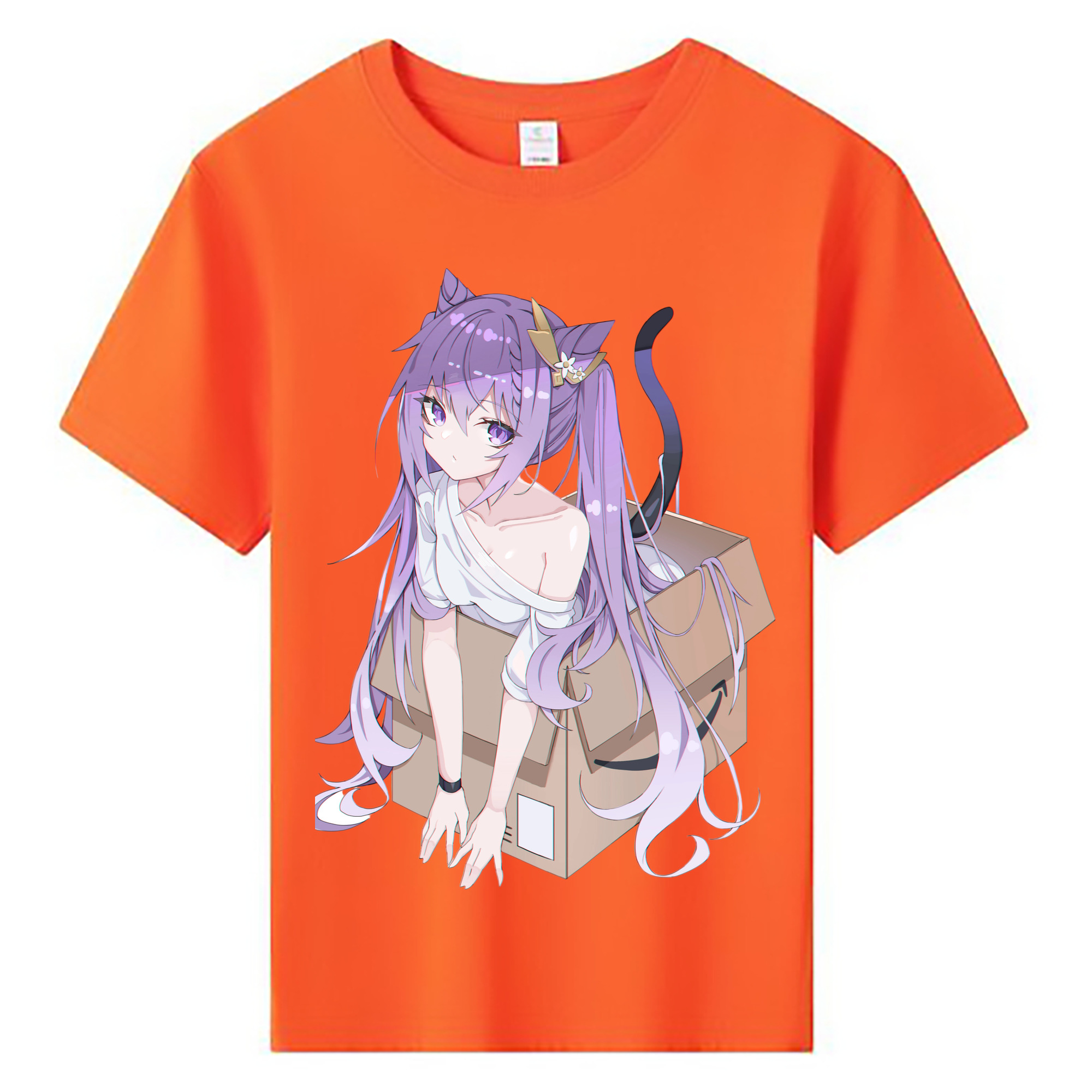 げんし神 刻晴 こくせい genshin Kokusei 綿100％キッズTシャツ（フロントプリント）