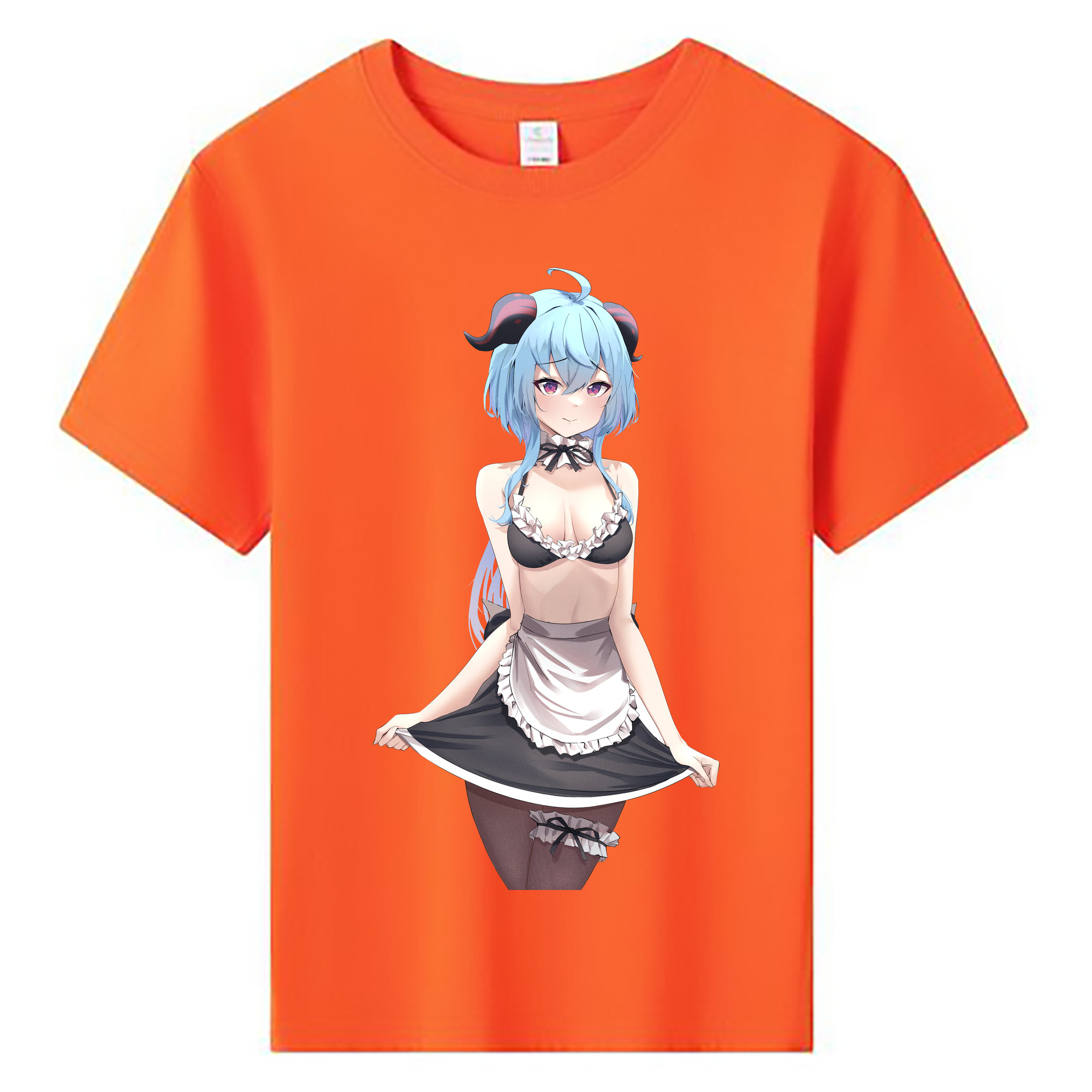 げんし神 甘雨 かんう genshin Ganyu 綿100％キッズTシャツ（フロントプリント）
