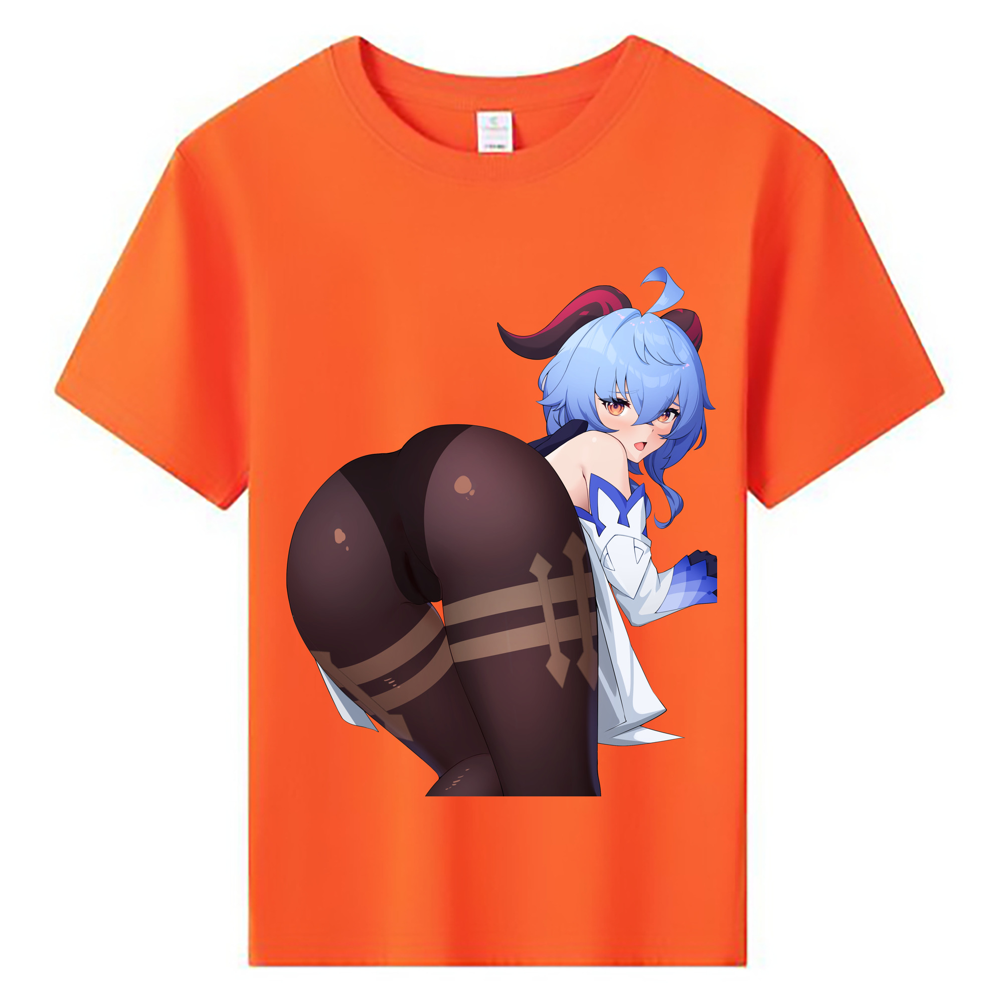 げんし神 甘雨 かんう genshin Ganyu 綿100％キッズTシャツ（フロントプリント）