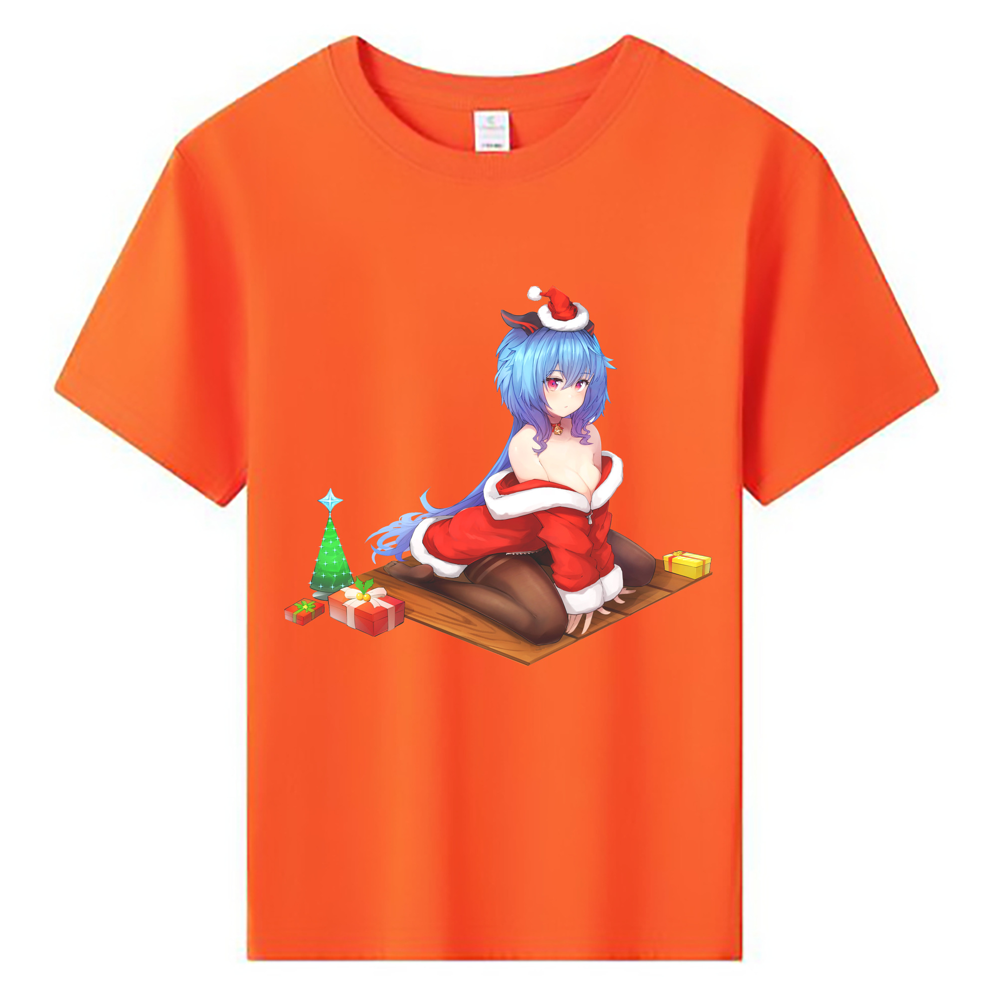 げんし神 甘雨 かんう genshin Ganyu 綿100％キッズTシャツ（フロントプリント）