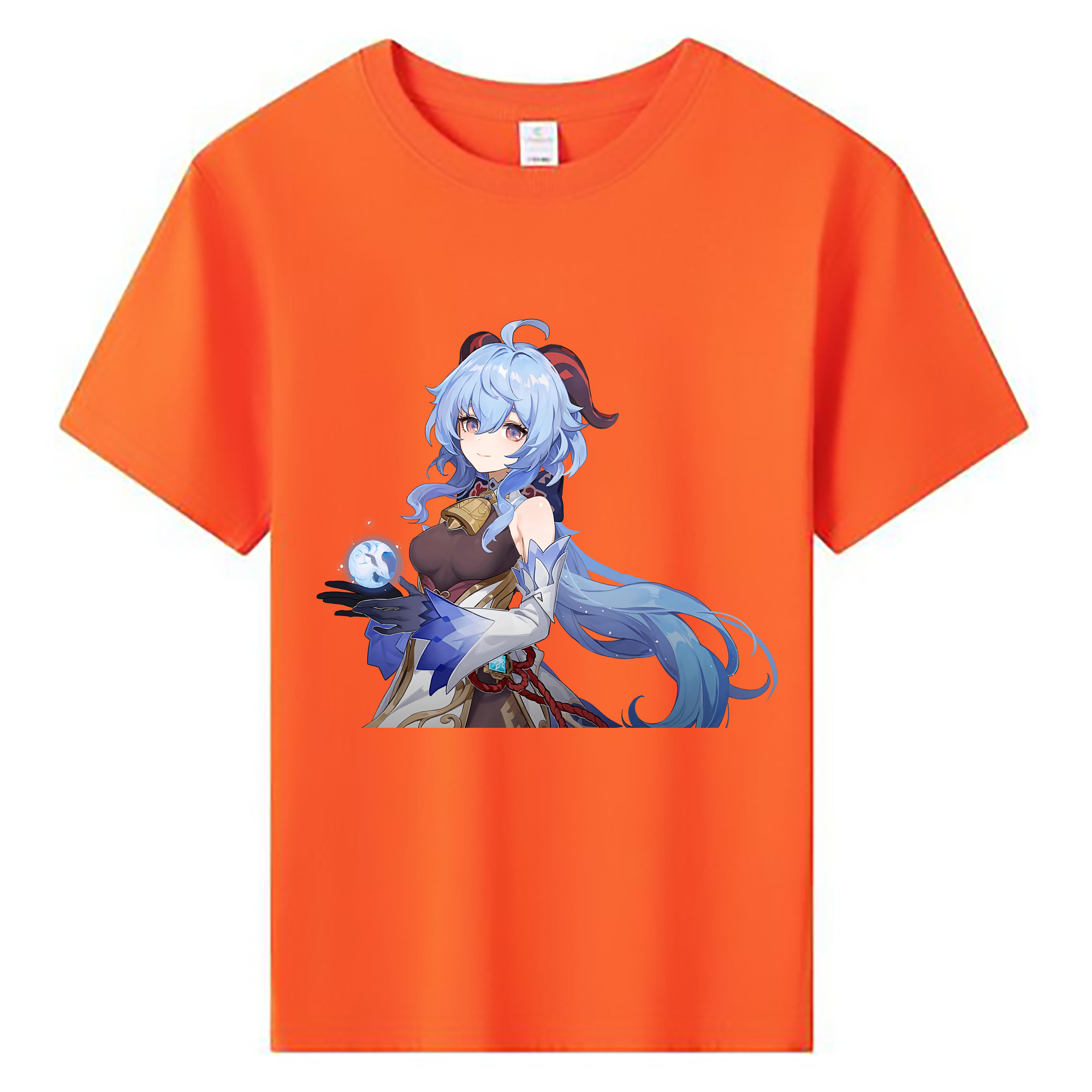 げんし神 甘雨 かんう genshin Ganyu 綿100％キッズTシャツ（フロントプリント）
