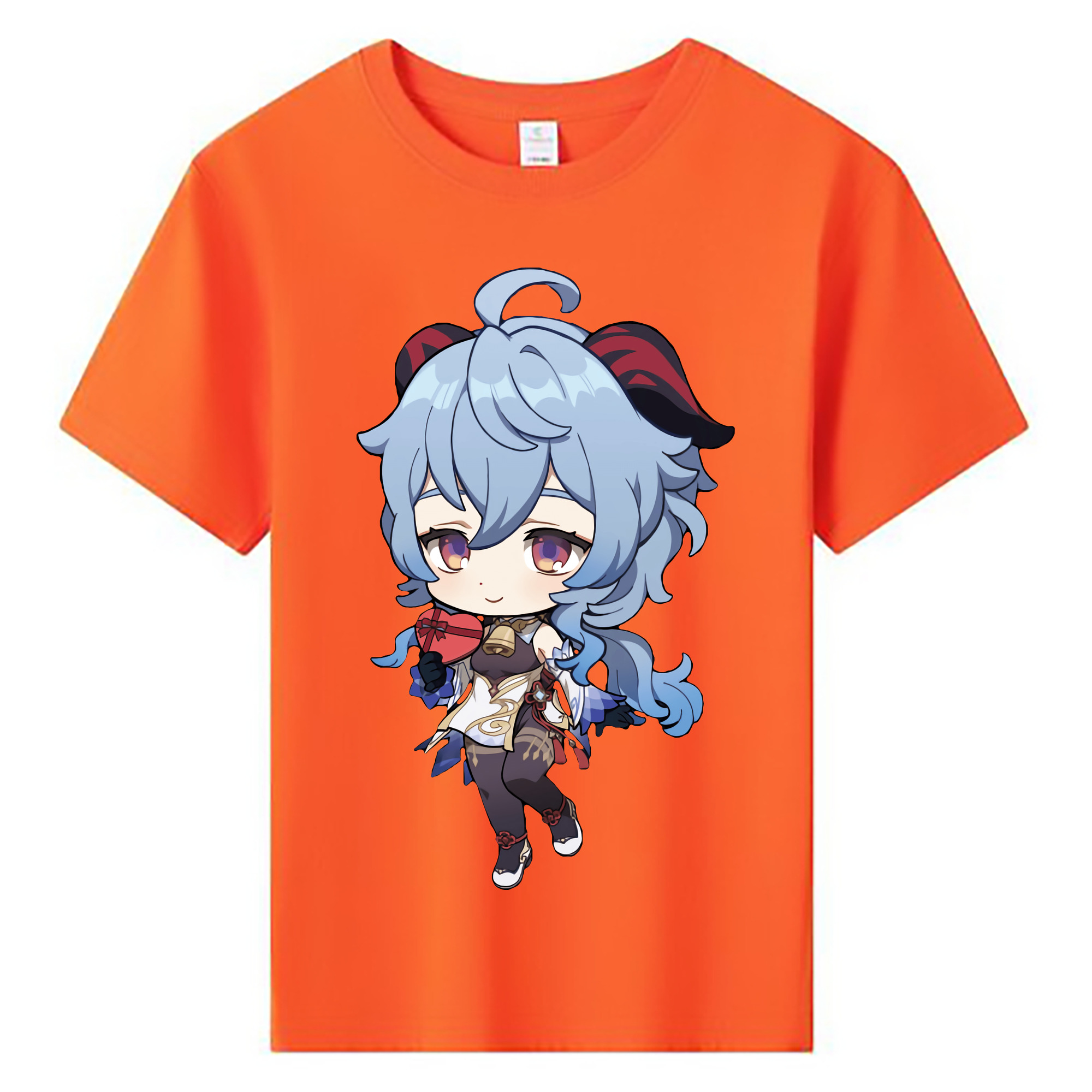 げんし神 甘雨 かんう genshin Ganyu 綿100％キッズTシャツ（フロントプリント）