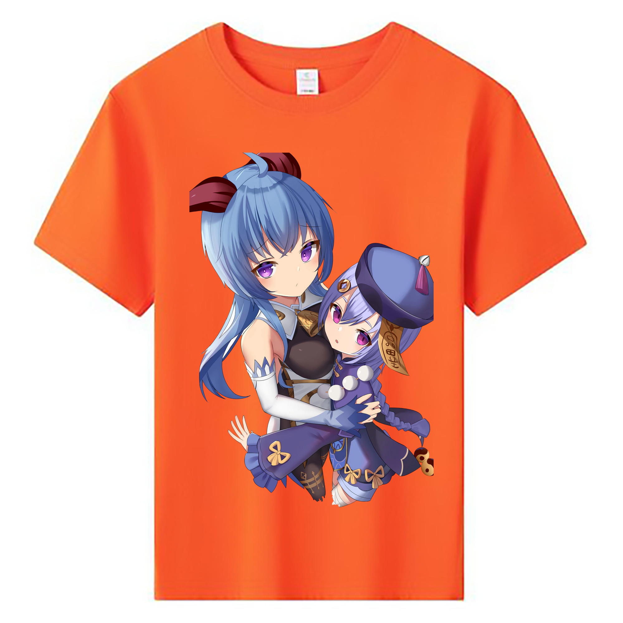 げんし神 甘雨 かんう genshin Ganyu 綿100％キッズTシャツ（フロントプリント）