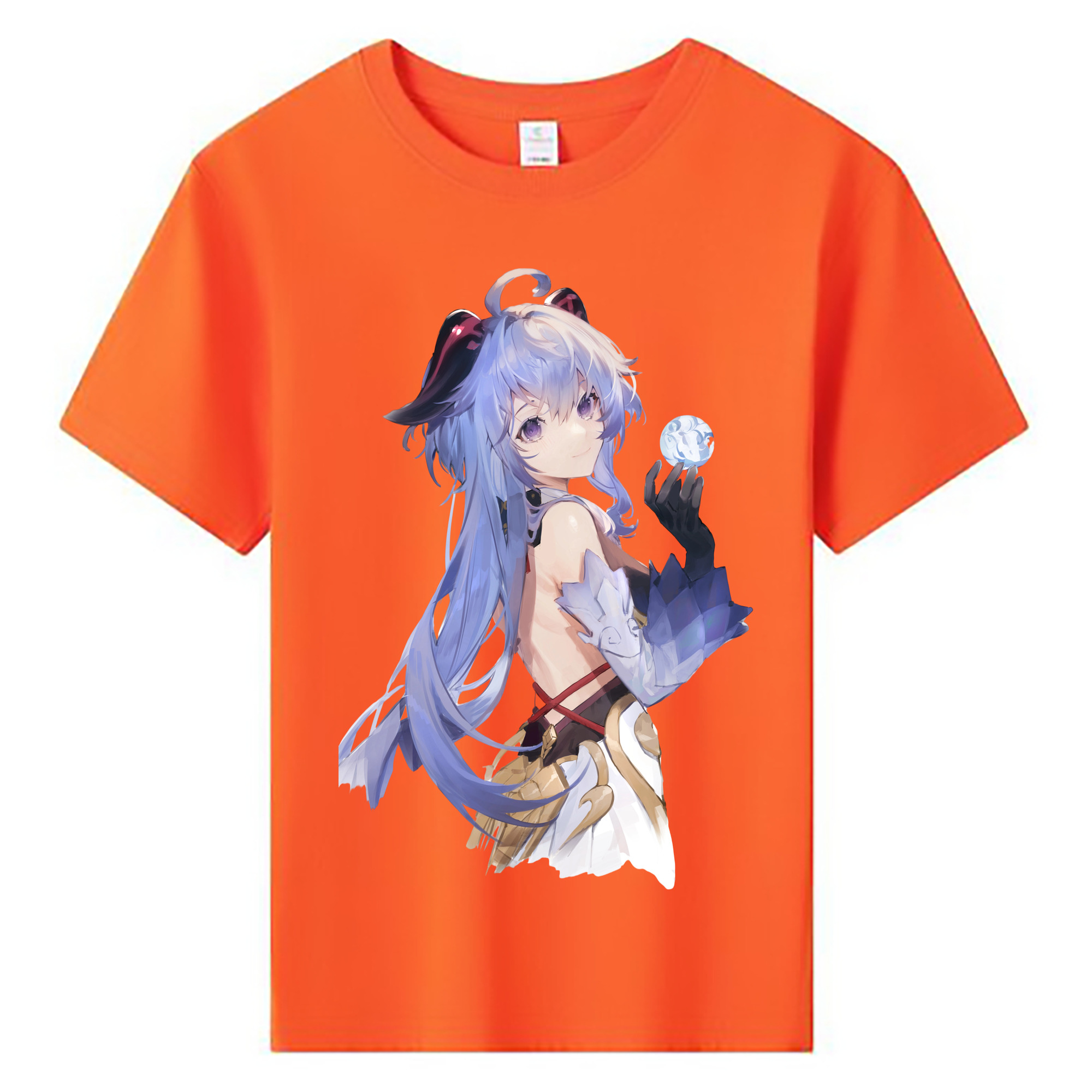 げんし神 甘雨 かんう genshin Ganyu 綿100％キッズTシャツ（フロントプリント）