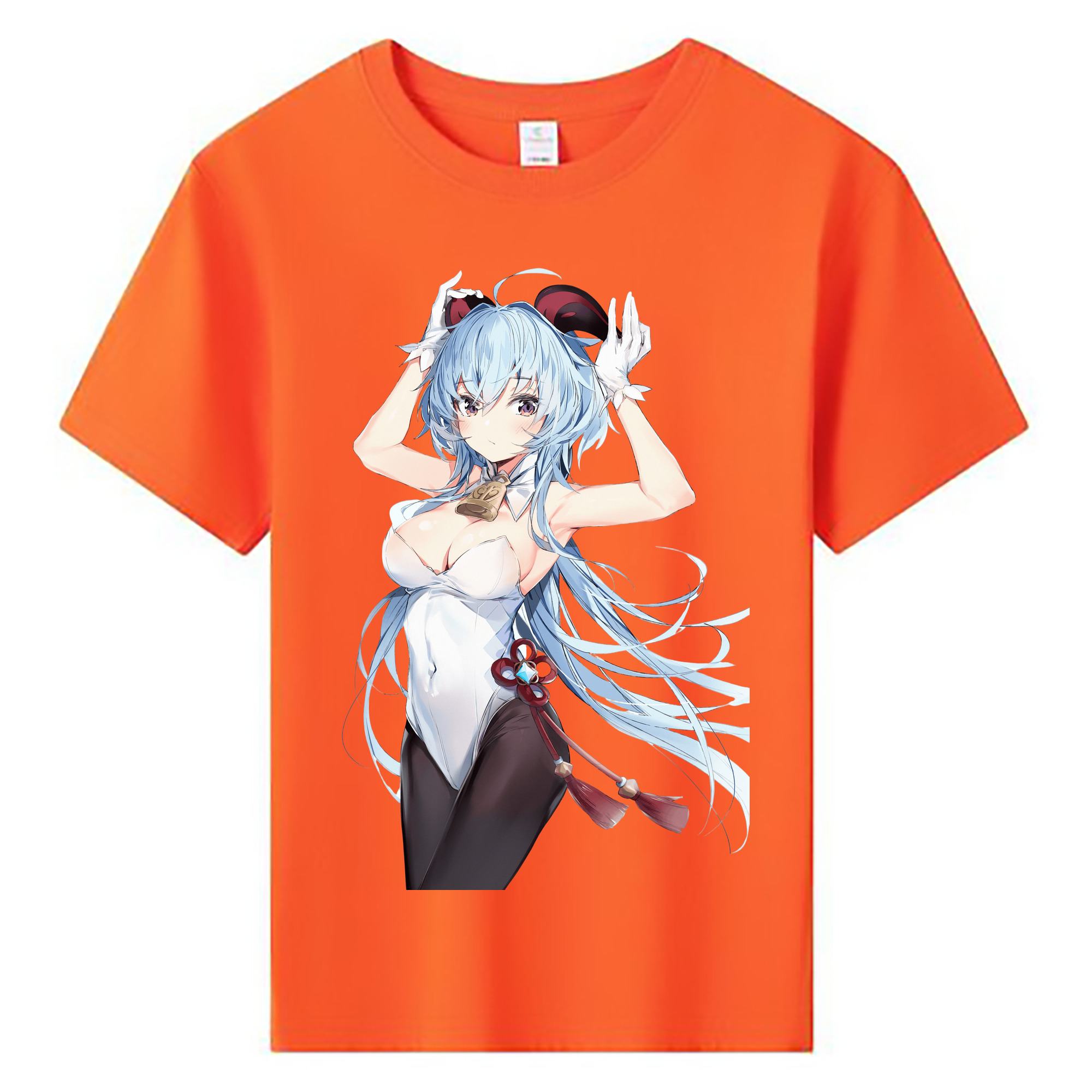 げんし神 甘雨 かんう genshin Ganyu 綿100％キッズTシャツ（フロントプリント）