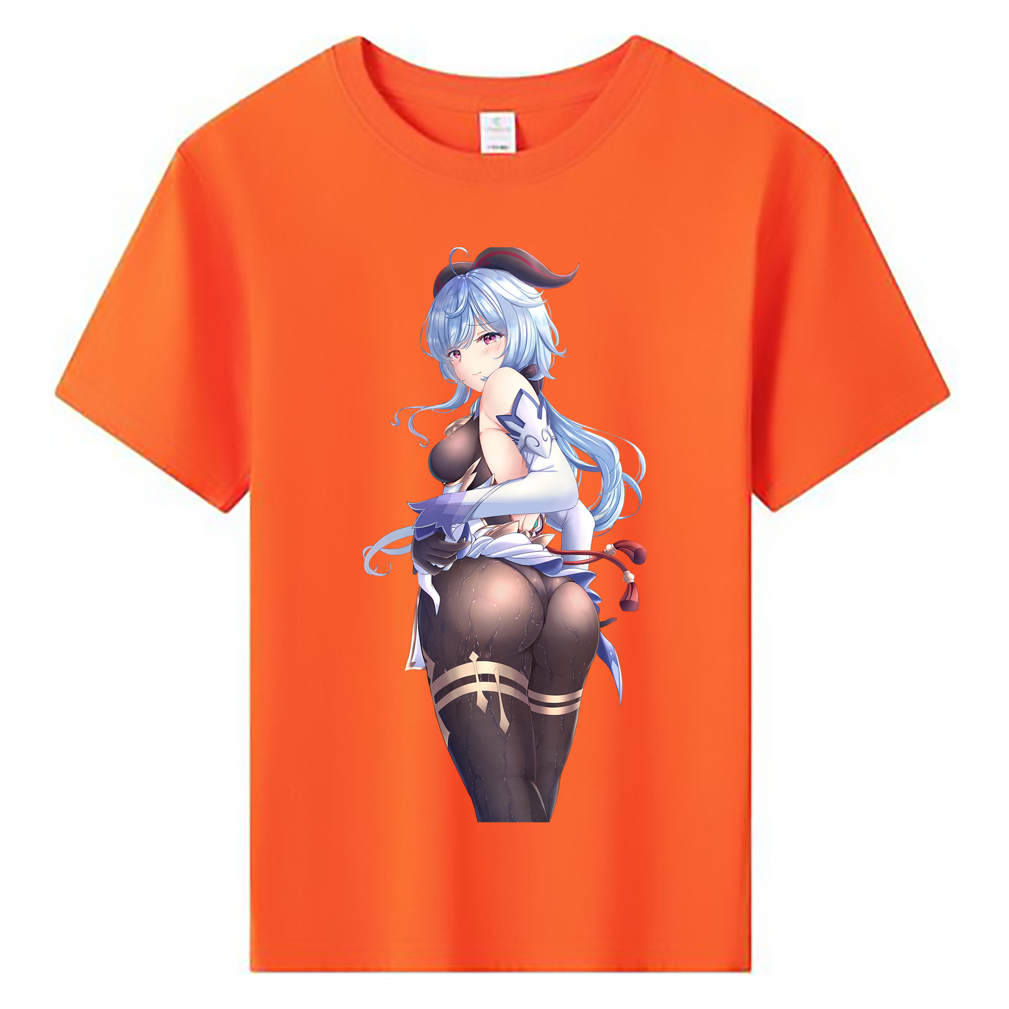 げんし神 甘雨 かんう genshin Ganyu 綿100％キッズTシャツ（フロントプリント）