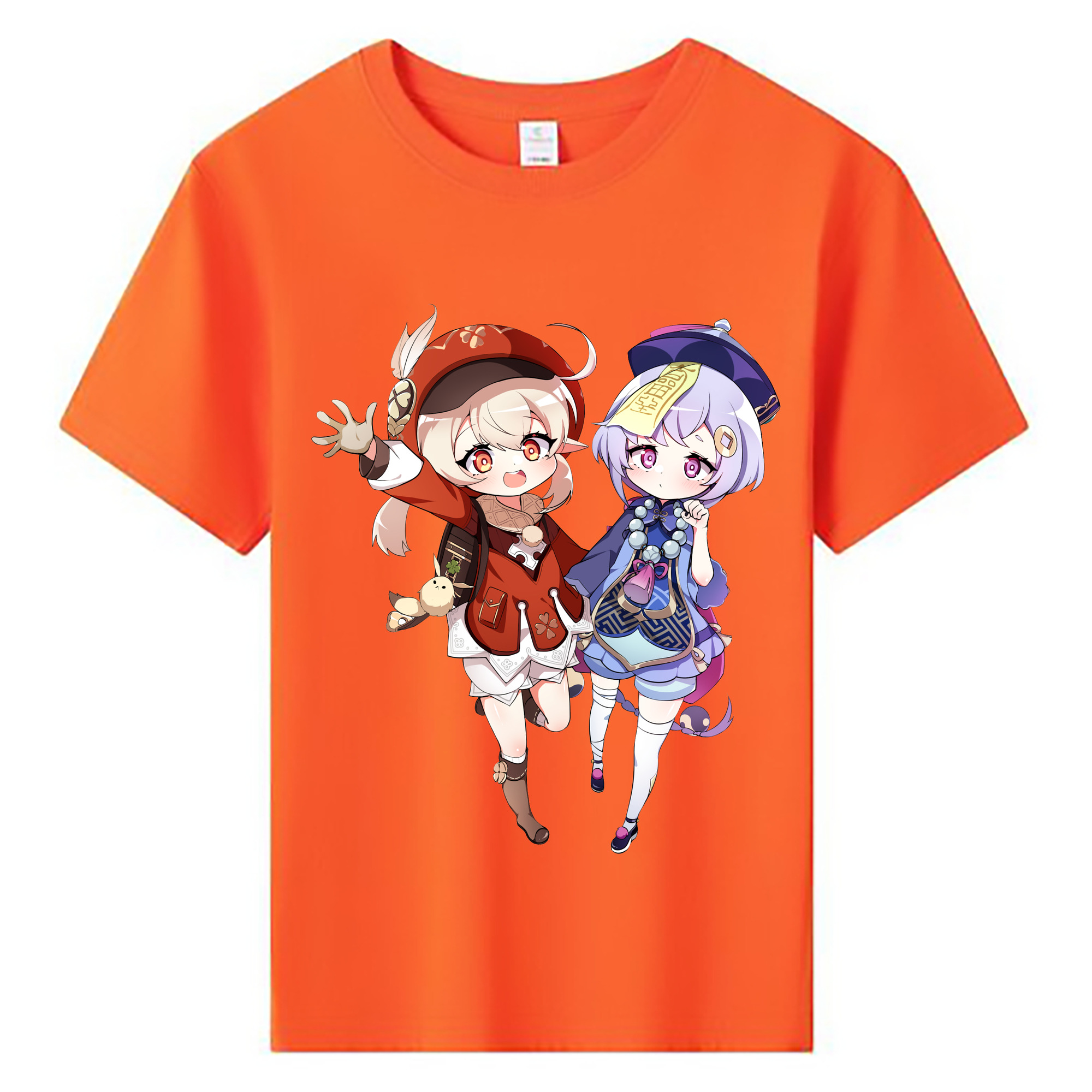 げんし神 七七 なな  genshin Nana 綿100％キッズTシャツ（フロントプリント）
