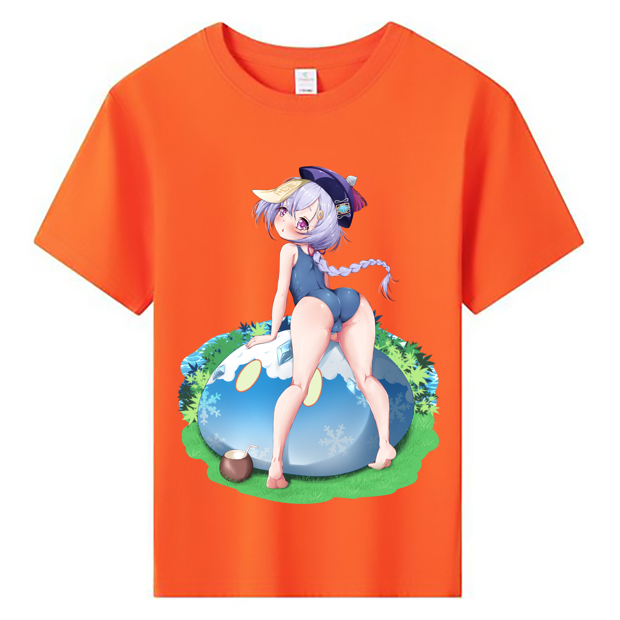 げんし神 七七 なな  genshin Nana 綿100％キッズTシャツ（フロントプリント）