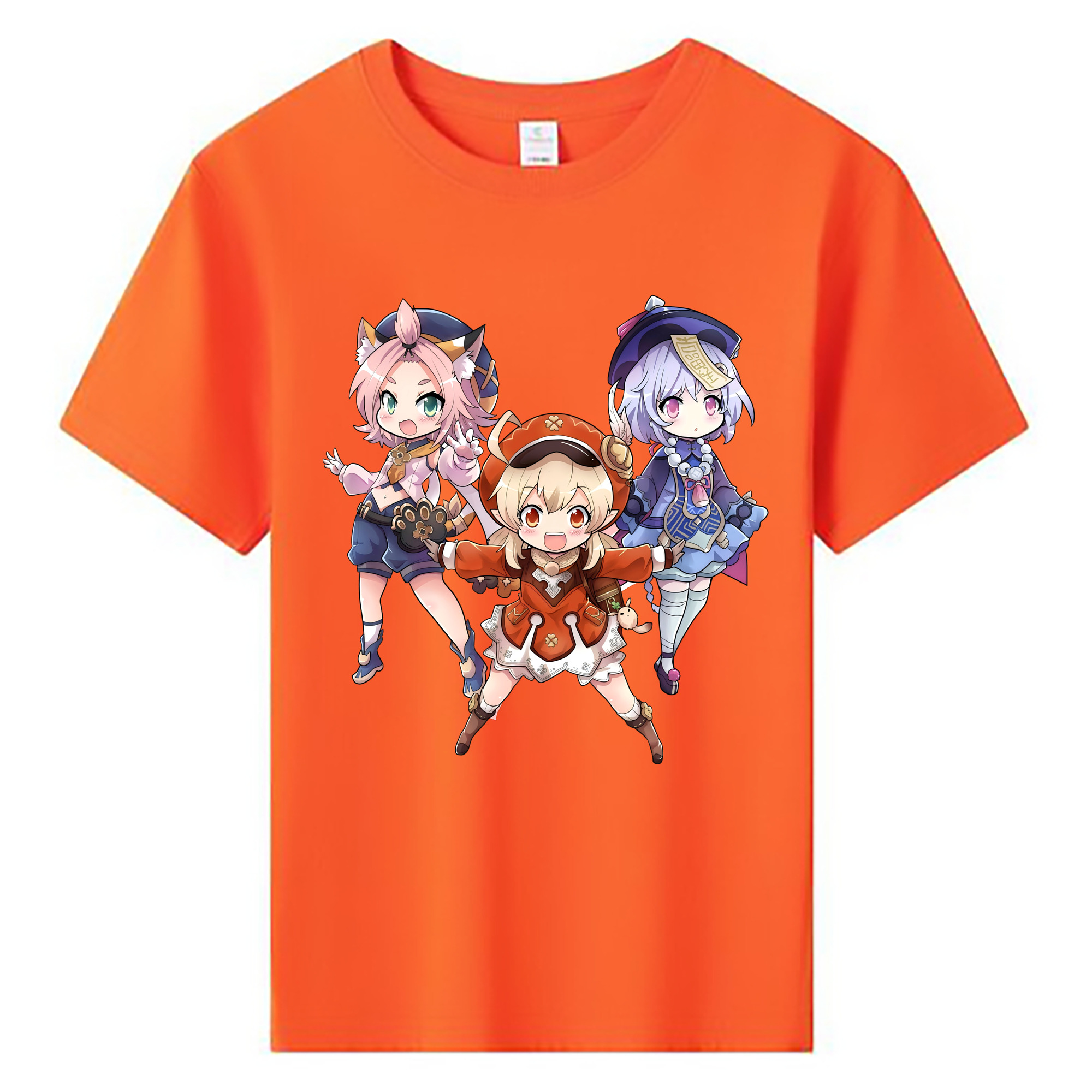 げんし神 七七 なな  genshin Nana 綿100％キッズTシャツ（フロントプリント）