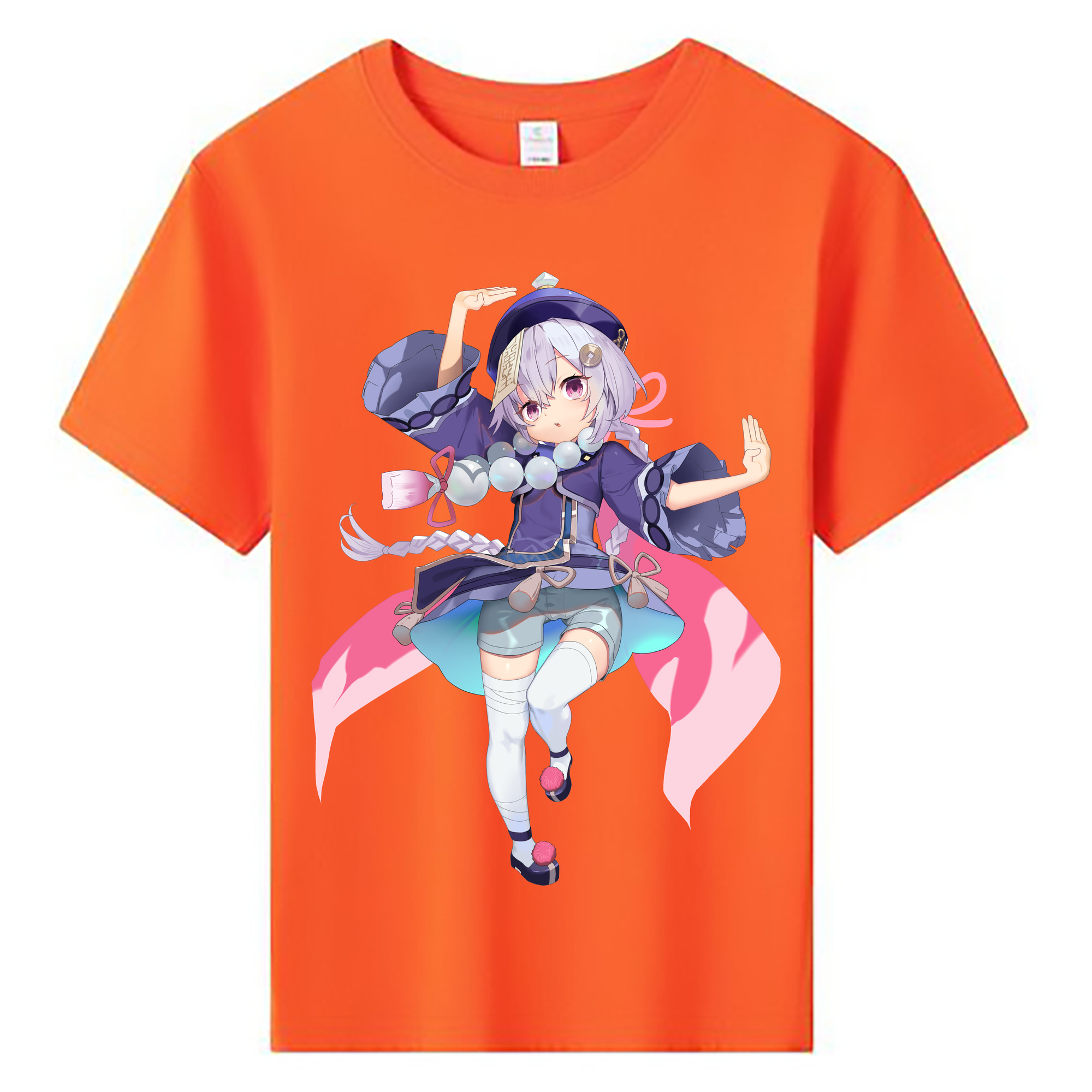 げんし神 七七 なな  genshin Nana 綿100％キッズTシャツ（フロントプリント）