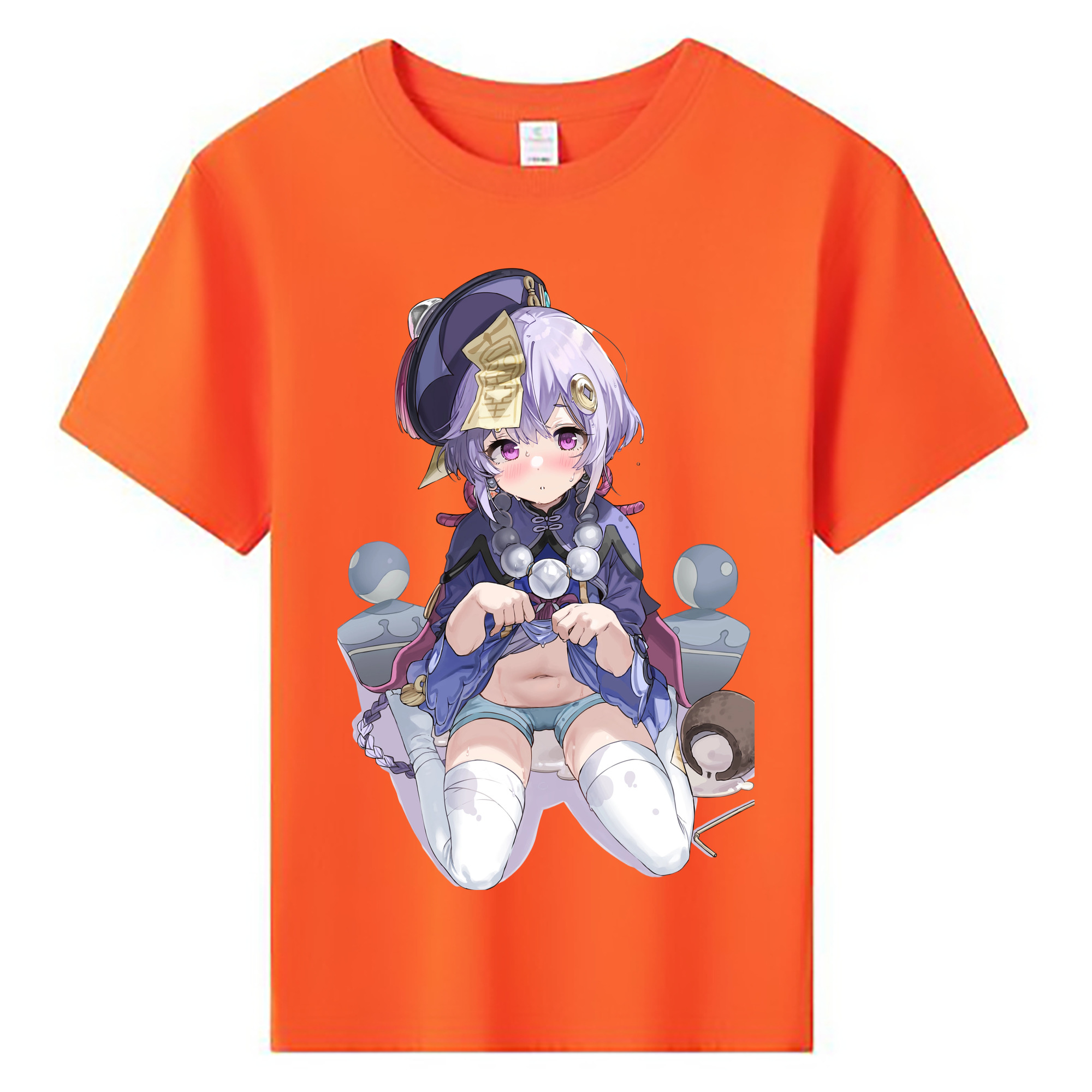 げんし神 七七 なな  genshin Nana 綿100％キッズTシャツ（フロントプリント）