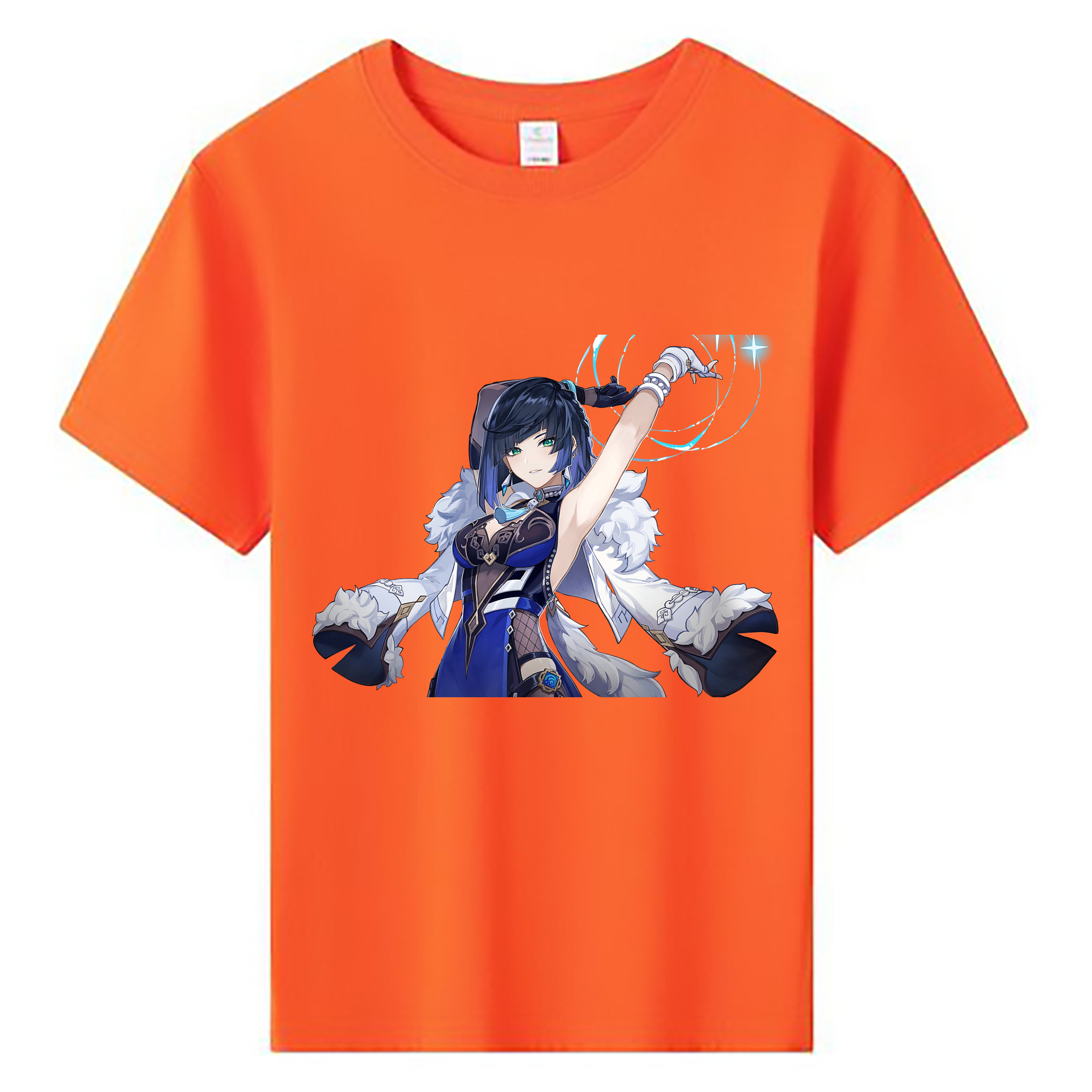 げんし神 夜兰 やらん genshin Yaran 綿100％キッズTシャツ（フロントプリント）