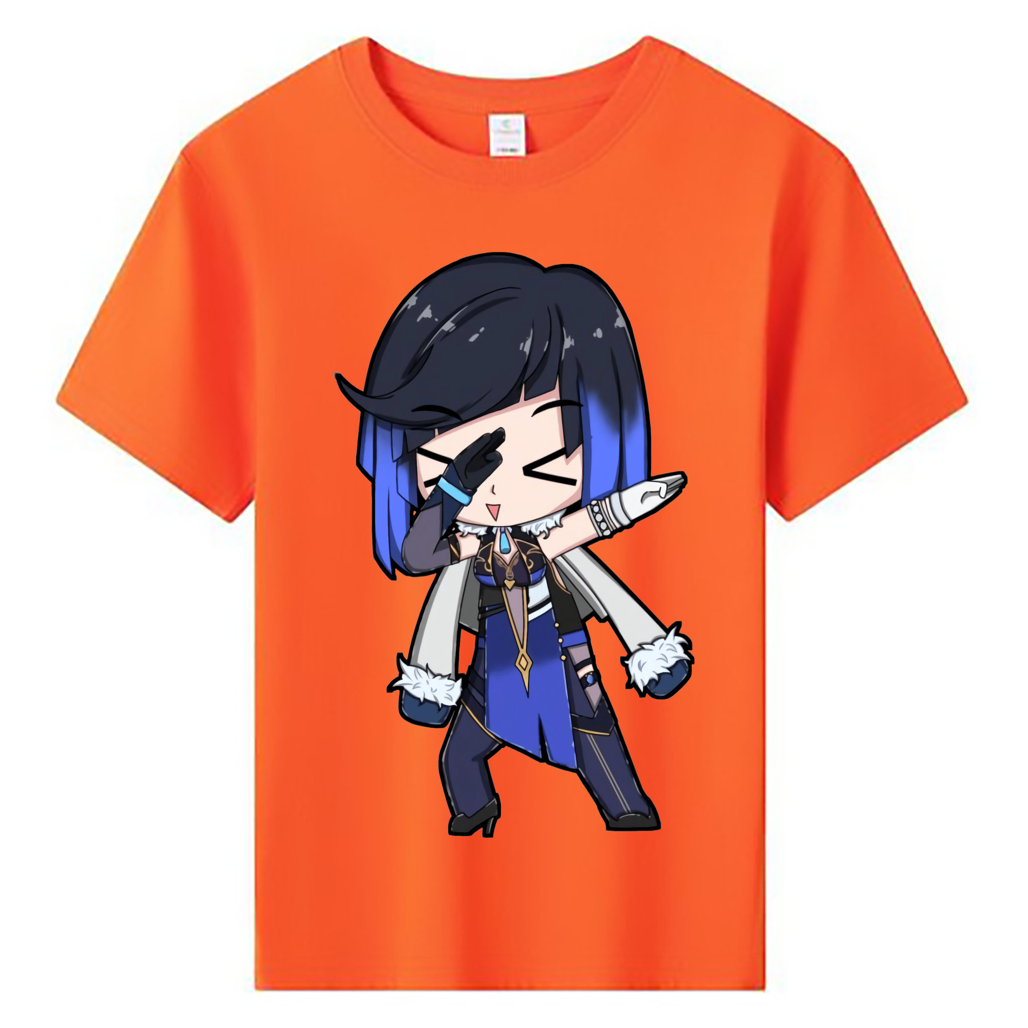 げんし神 夜兰 やらん genshin Yaran 綿100％キッズTシャツ（フロントプリント）