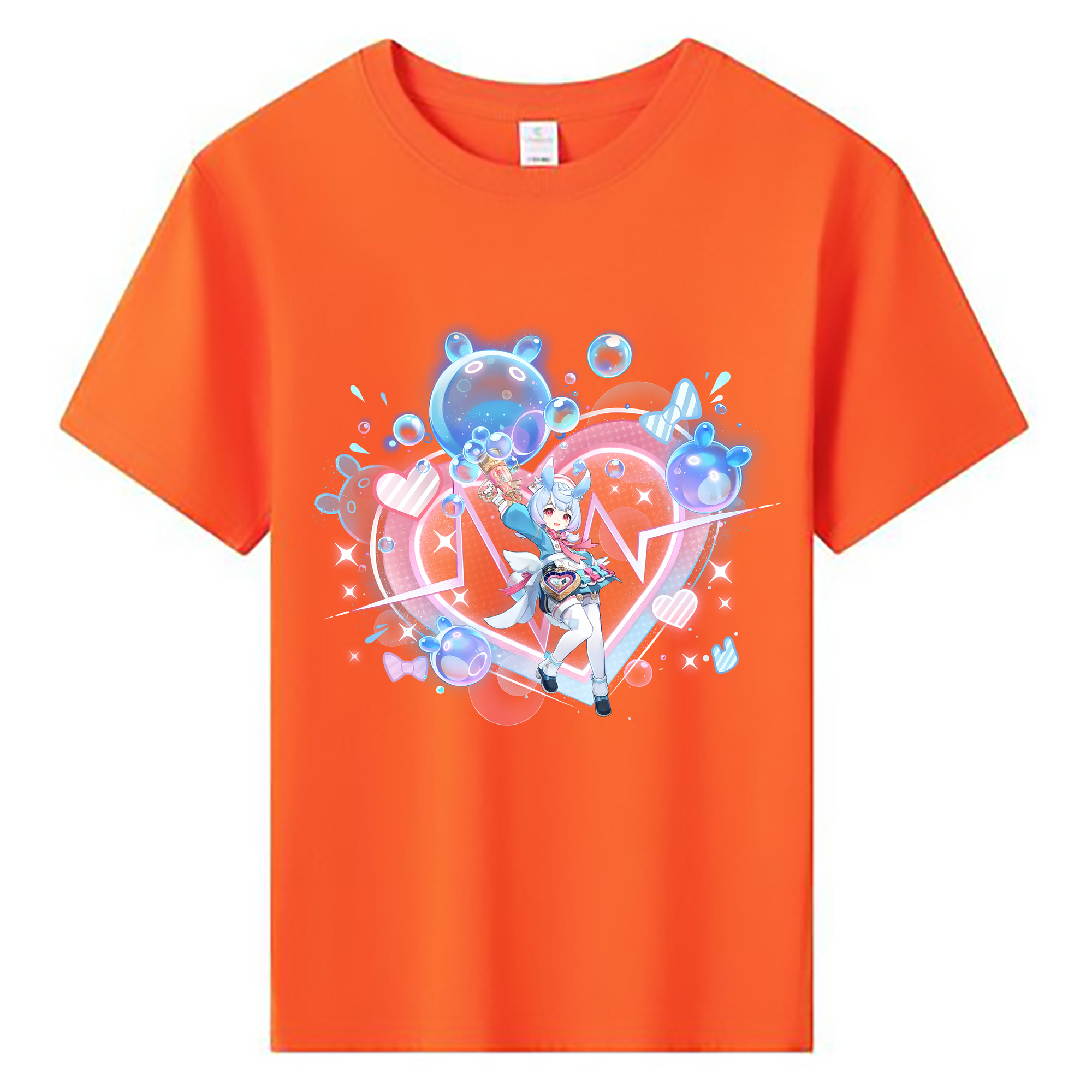 げんし神 シゲウィン genshin Shigewin 綿100％キッズTシャツ（フロントプリント）