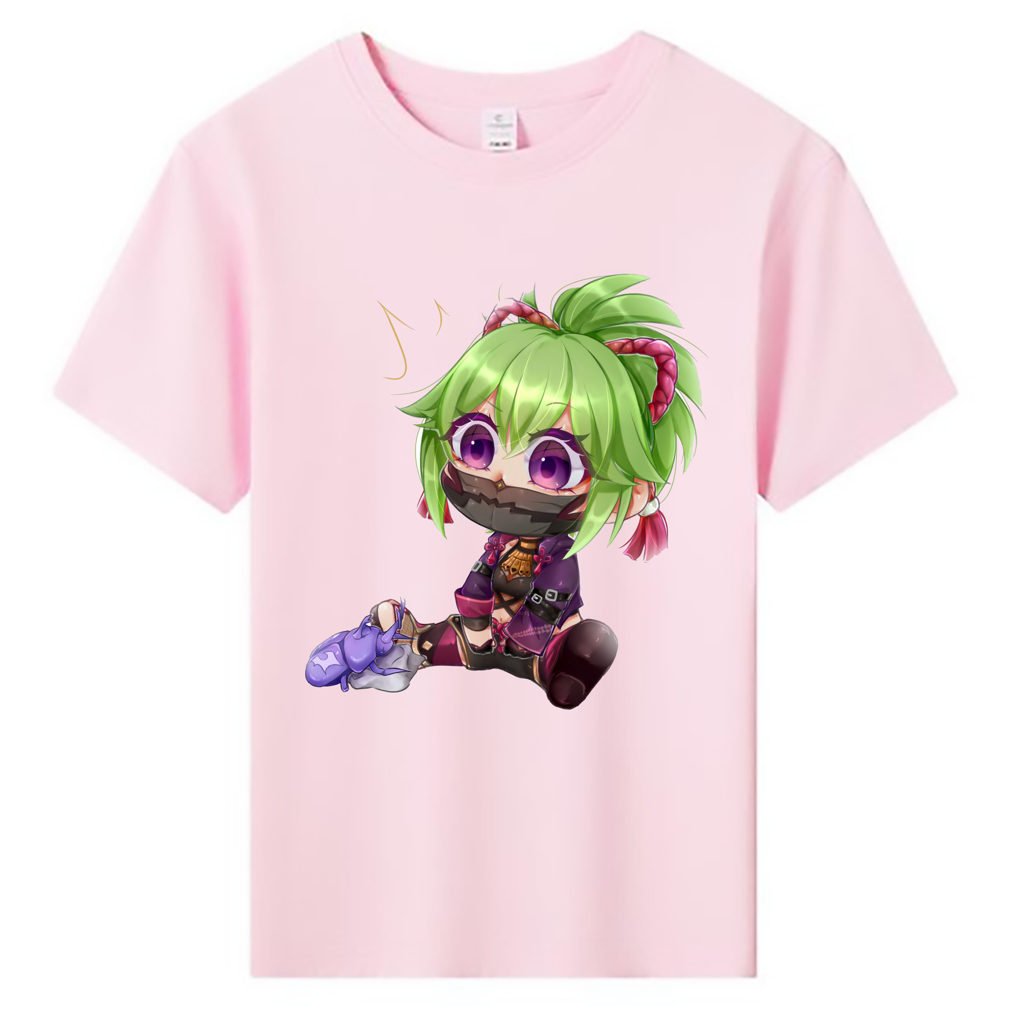 げんし神  久岐忍 くき しのぶ genshin Kuki Shinobu 綿100％キッズTシャツ（フロントプリント）