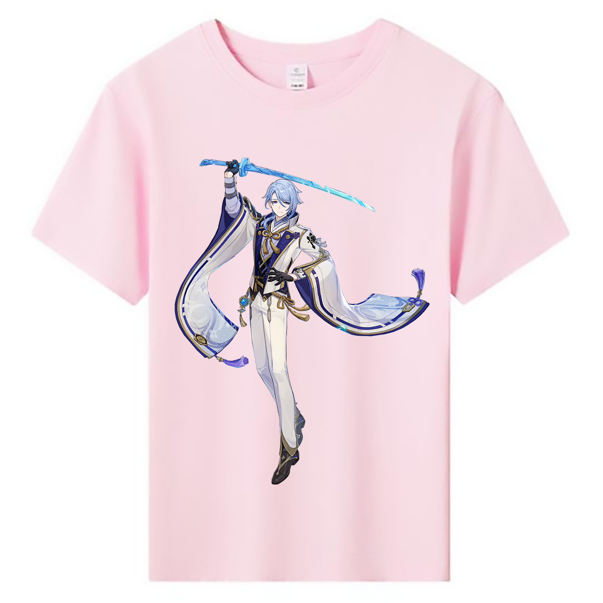 げんし神 神里綾人 かみさとあやと genshin Kamisato Ayato 綿100％キッズTシャツ（フロントプリント）